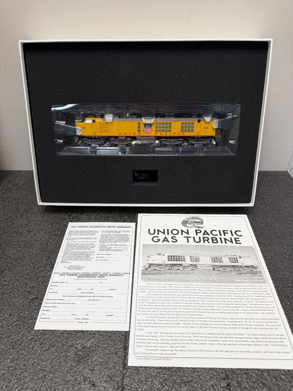 Athearn 88662 HO Union Pacific #60 Veranda Turbine – DCC Ready