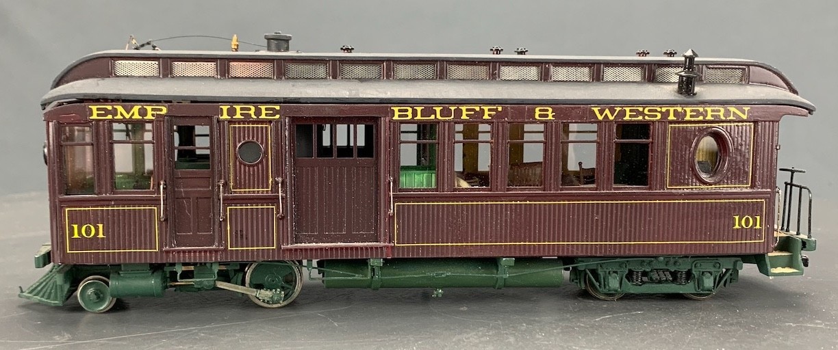 Empire Bluff & Western Steam Railcar # 101 Powered JER O3380