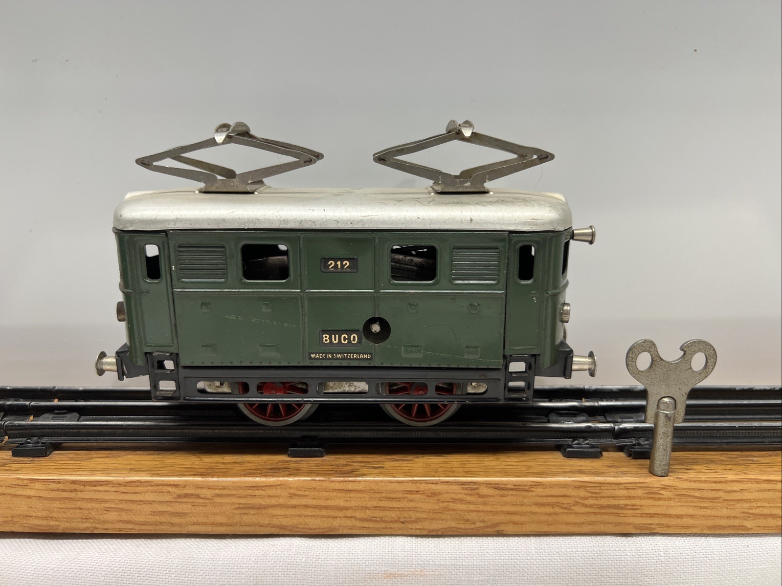 1950s Buco 212 Windup Locomotive Bucherer Forward Reverse Excellent