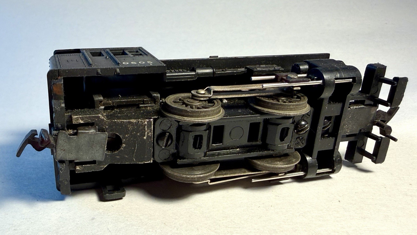 HO 1:87 0-4-0 Steam Locomotive 0605 Black Plastic Metal Untested #1