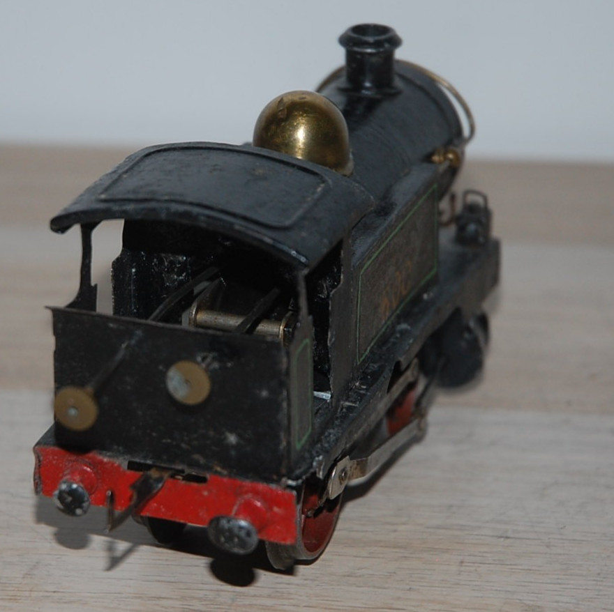 HORNBY O GAUGE CLOCKWORK EARLY No 1 TANK LOCOMOTIVE IN BLACK LIVERY