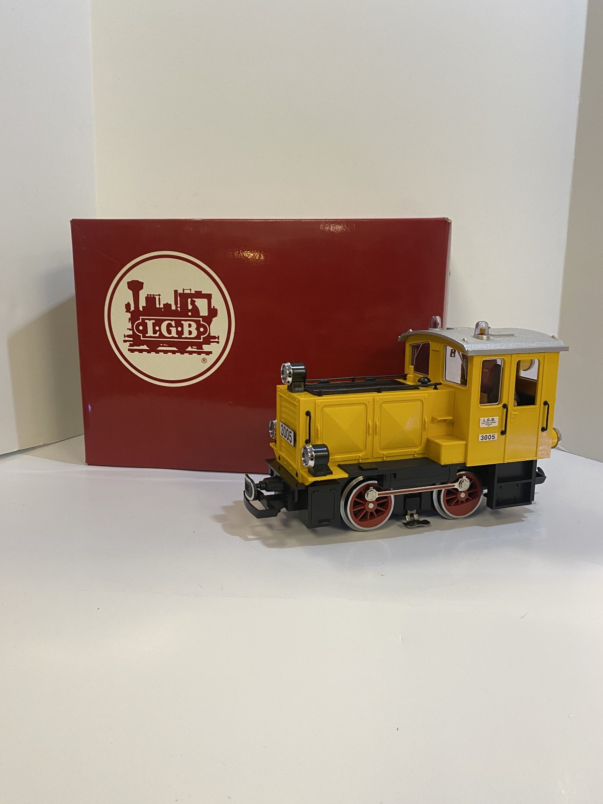 LGB 2090N – Yellow G-Scale Locomotive – # 3005 Loco In Box – Lehmann