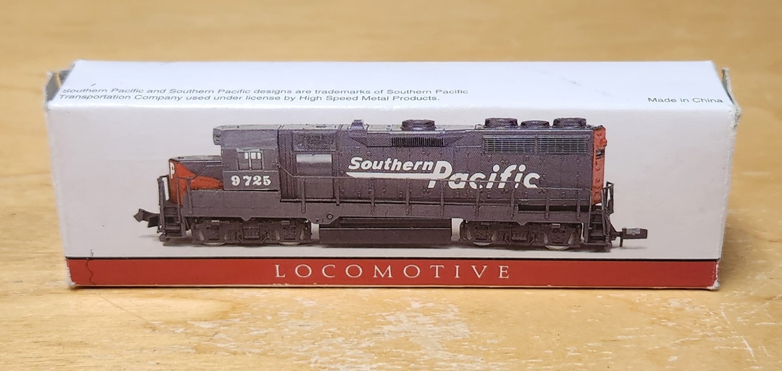N Scale Southern Pacific Diesel Locomotive 9725 Dummy Engine High Speed Metal
