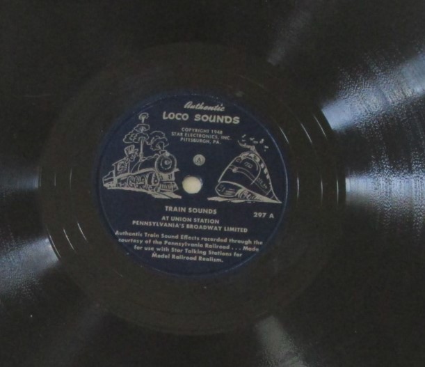Authentic Loco Sounds Pennsylvania Train Sounds 297‑B 78rpm 10in Vinyl Record