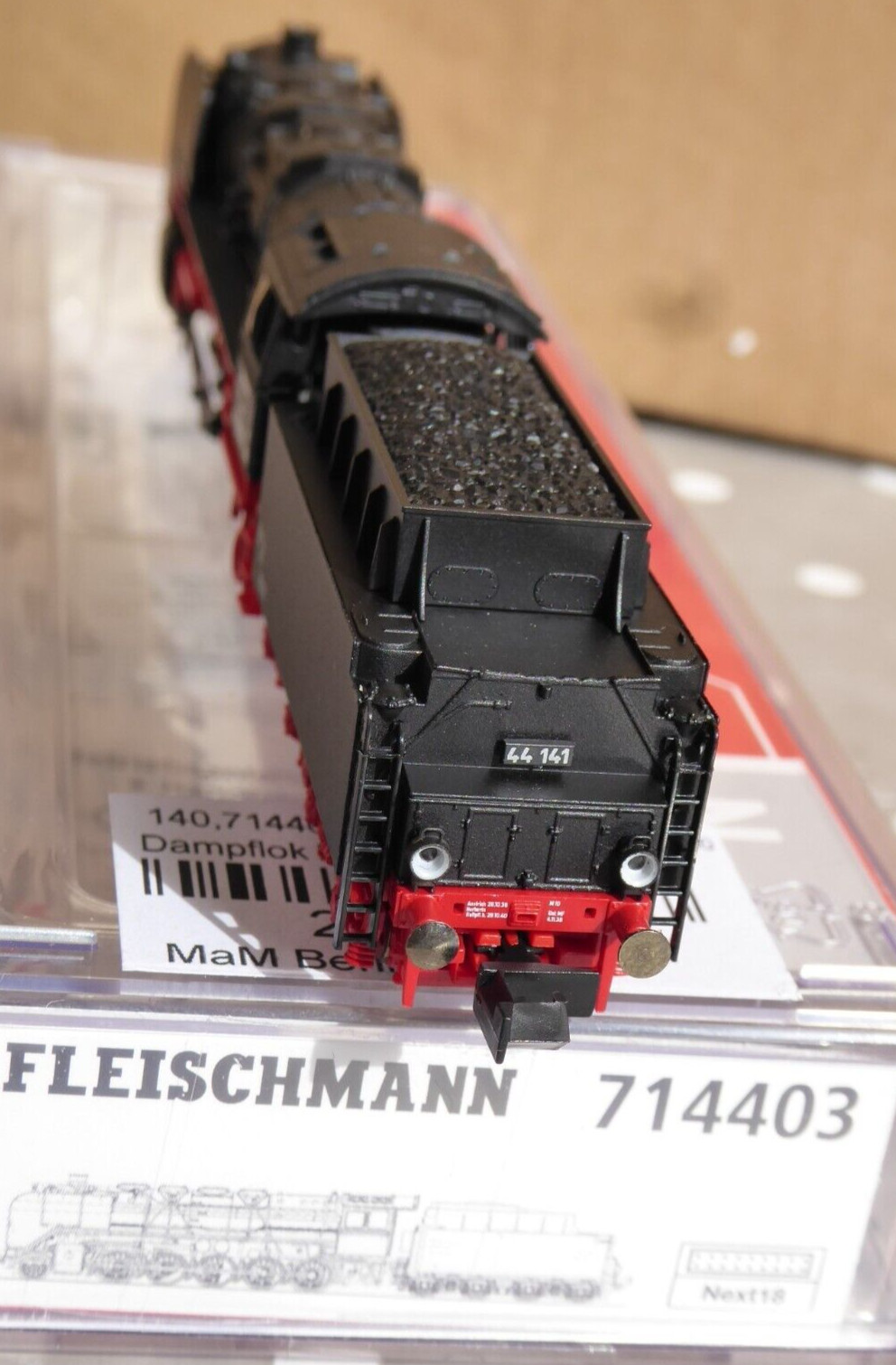 Fleischmann 714403 N Locomotive BR 44 141 DRG Era 2 DSS+LED Light, BW Treuchtl.