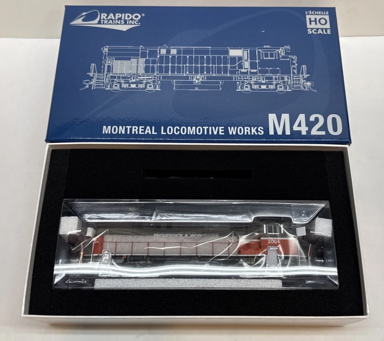 Ho Scale Rapido M420 Providence & Worcester – Modern Schem #2004 Diesel P&W – DC