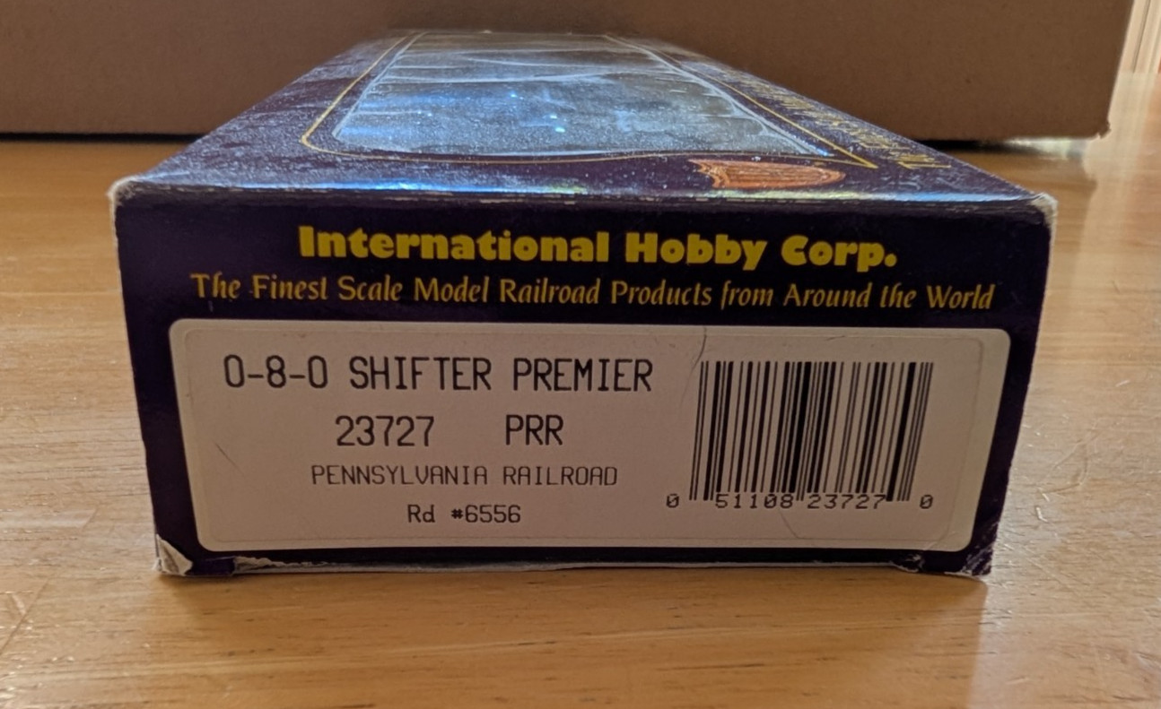 IHC Premier #23727 Pennsylvania PRR 0-8-0 Shifter Road #6556 New in Box