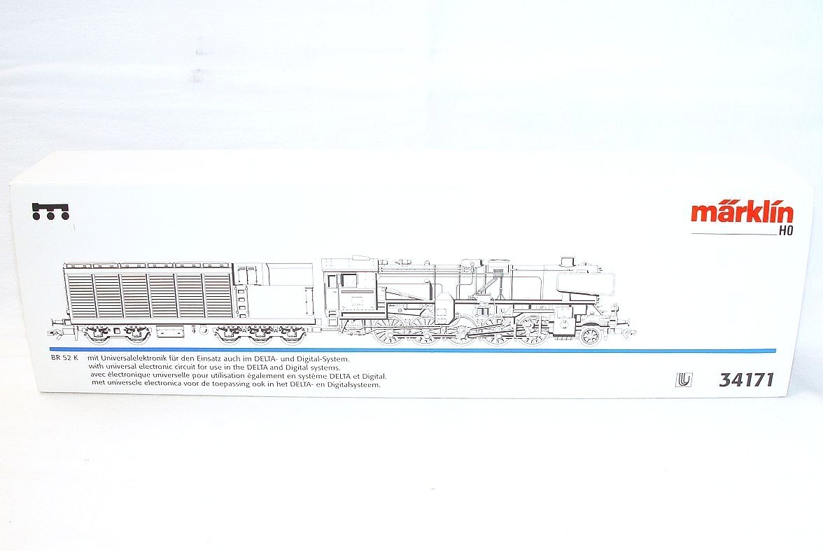 Marklin AC HO German DB BR-52 K “CONDENSING” 2-Motor Heavy Steam Locomotive MIB!