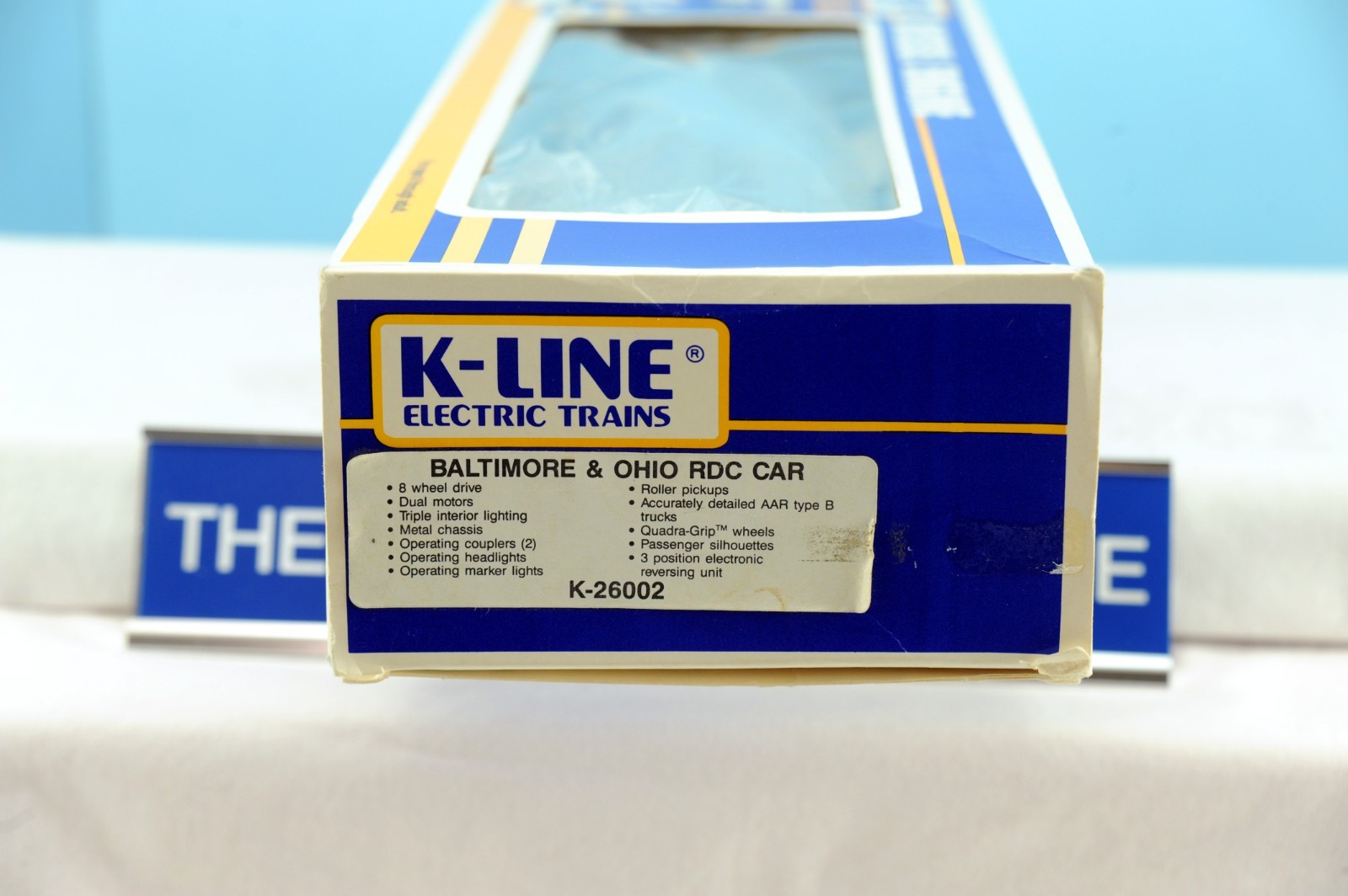 K-LINE K-26002 BALTIMORE & OHIO B&O RDC POWERED BUDD CAR. TESTED. EXC COND IB.