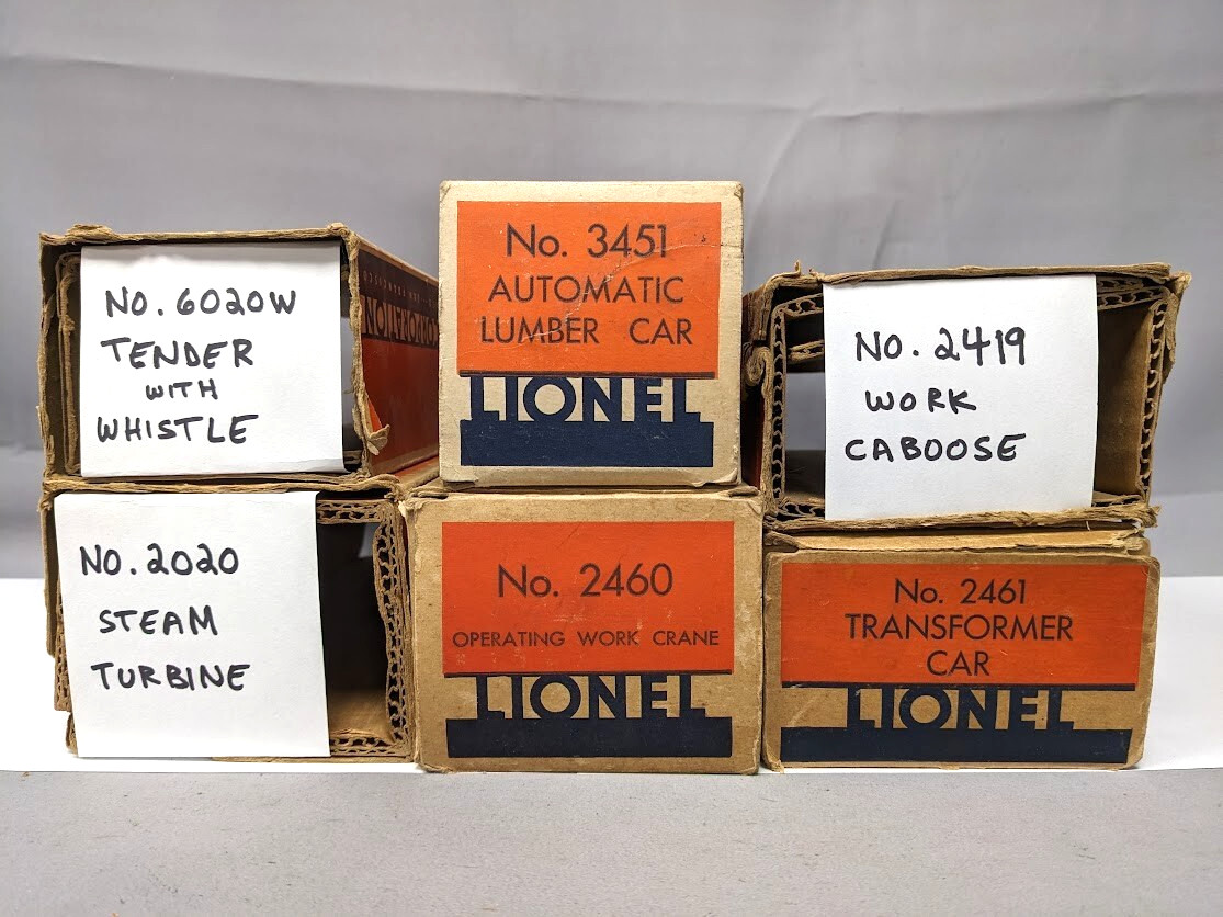 Lionel No.1447WS Steam Locomotive 4 Car Freight Set Circa 1948 O/Boxes C-7+