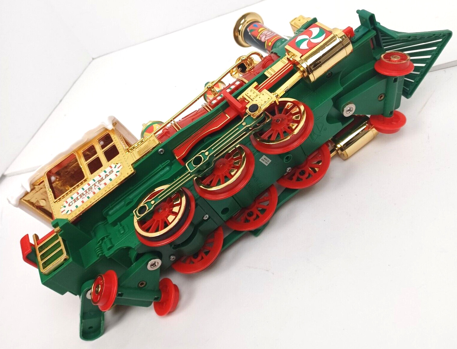 Vtg 1986 New Bright Christmas Special Express Locomotive FOR PARTS 13 1/2″ Long