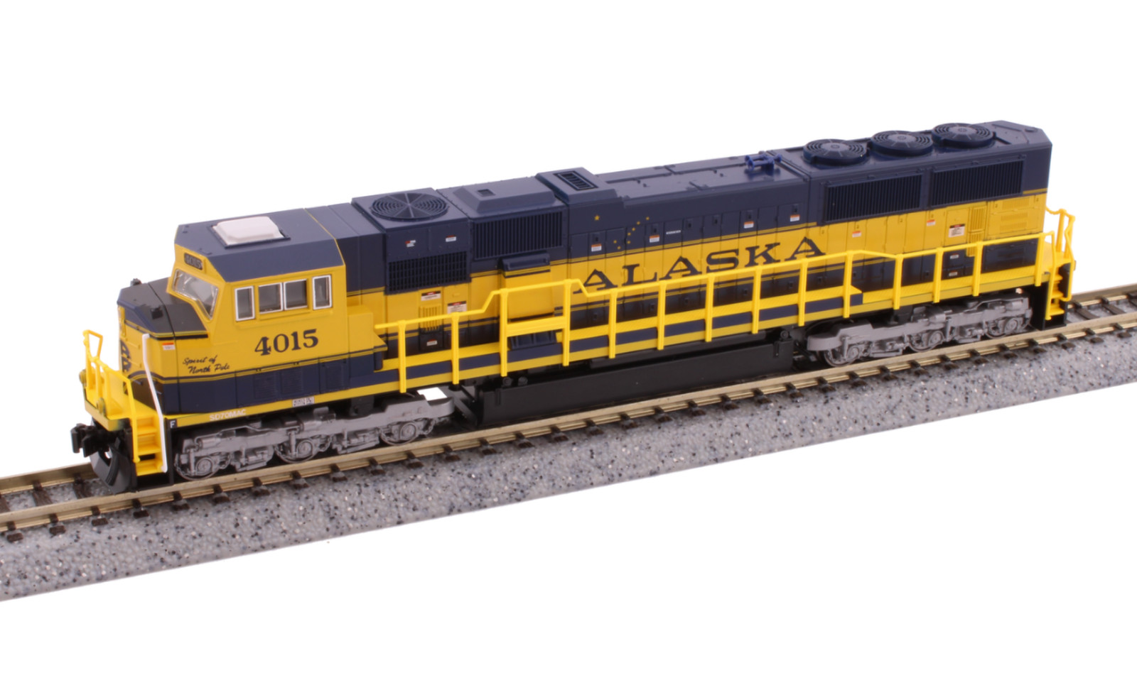 Kato 176-6411DCC N Scale EMD SD70MAC Alaska ARR 4015 with DCC (Spirit of North P