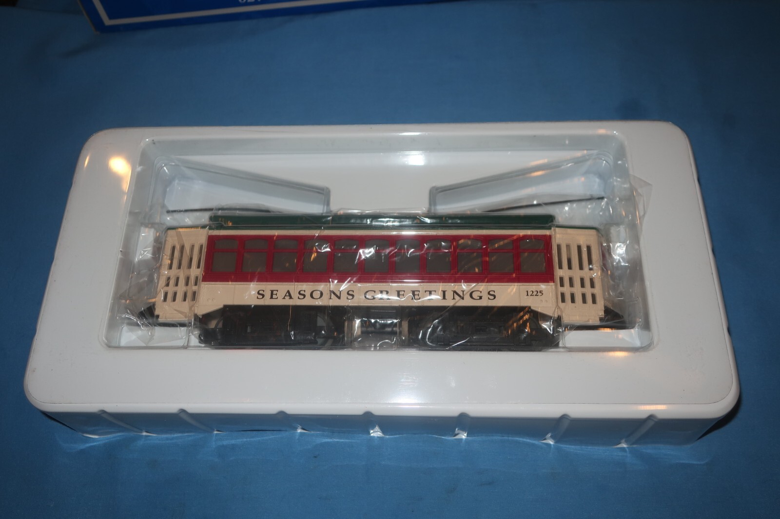 Industrial Rail IDM #14001 O27 Seasons Greetings Powered Trolley #1225