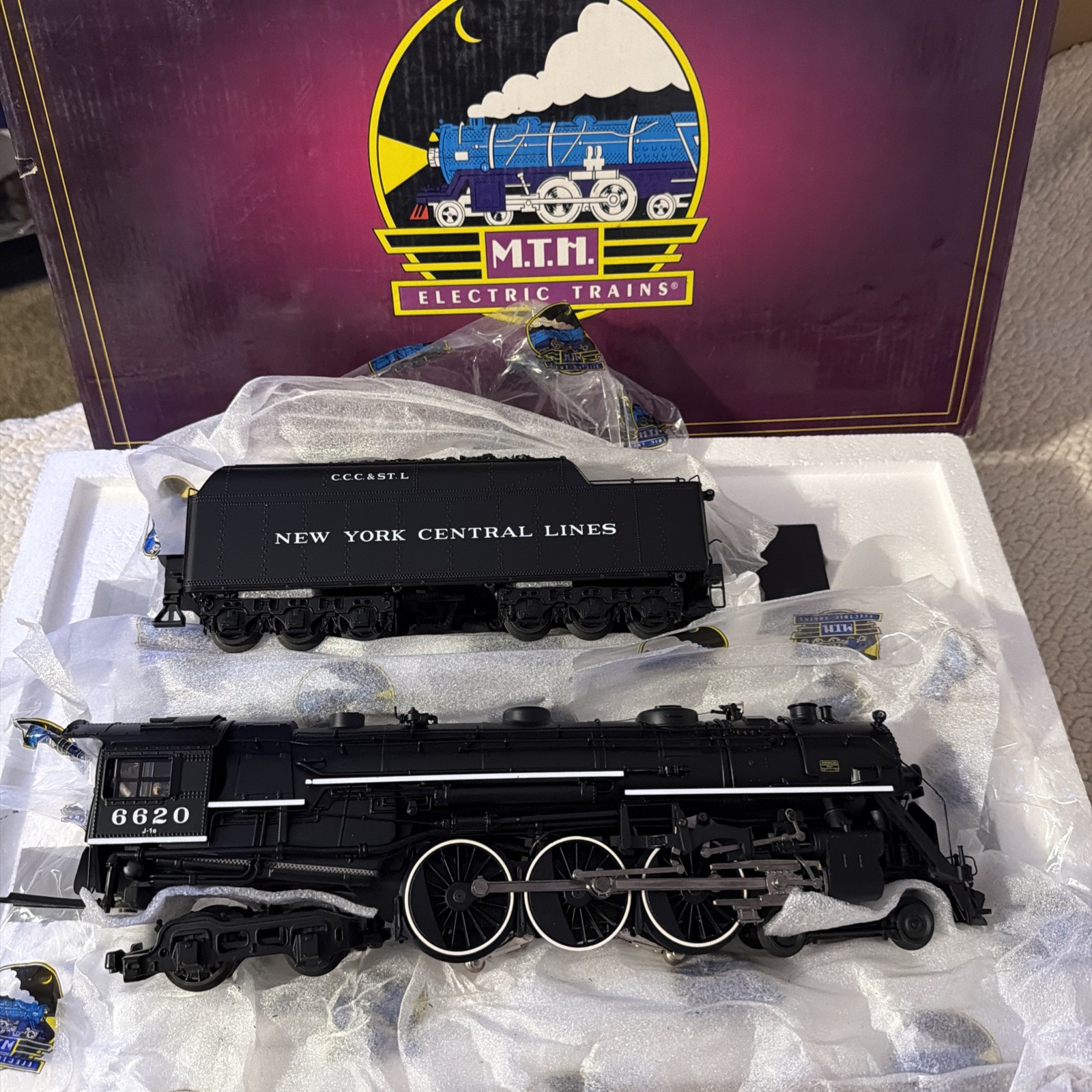 MTH PREMIER NEW YORK CENTRAL J-1E HUDSON 4-6-4 STEAM ENGINE 20-3324-1 “O” New
