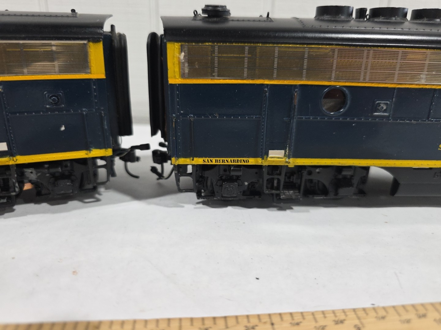 All Nation O Scale 2-Rail F-3 AB Diesel Loco DCC Sound ATSF Santa Fe Zinc Brass