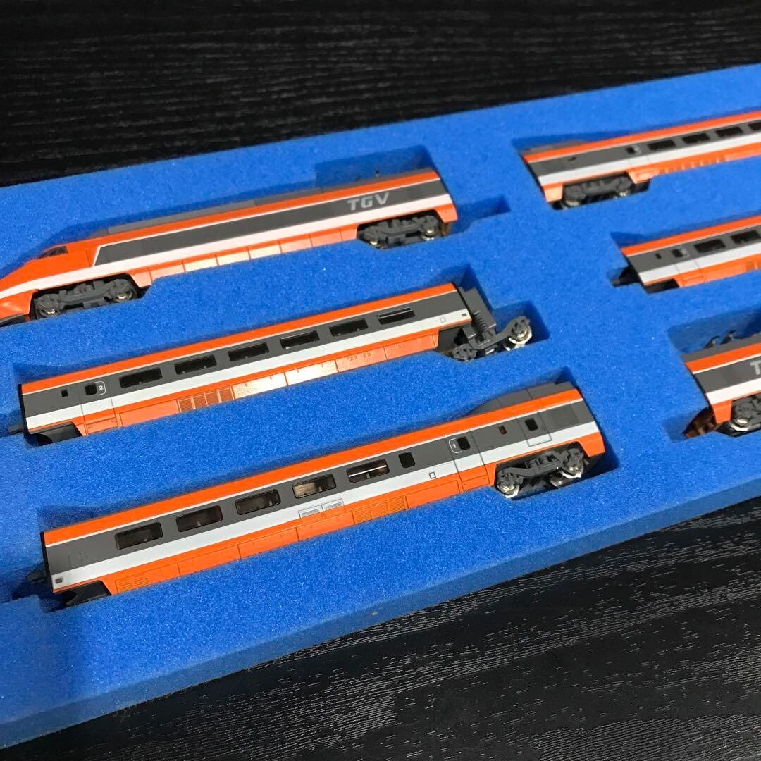 KATO French Railroad TGV S14701 N Scale Bullet Train Japan Used