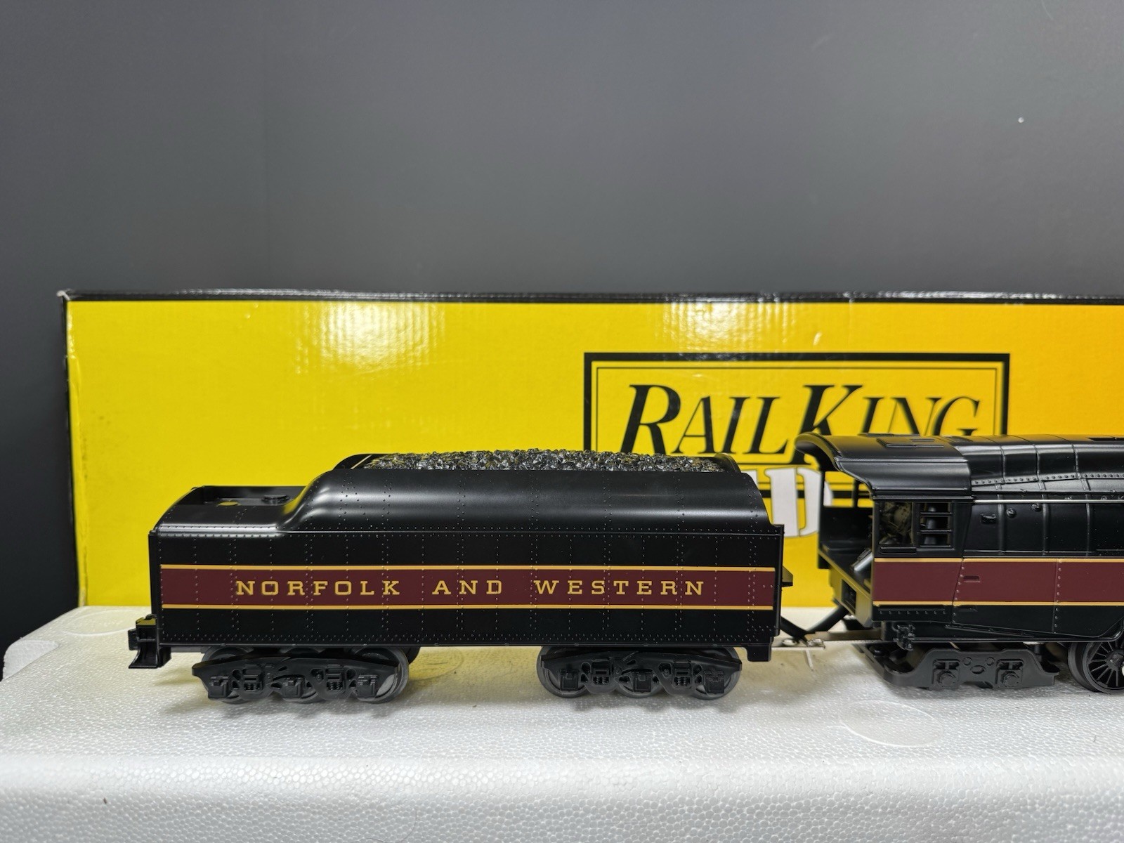 MTH RailKing 30-4184-1E Norfolk & Western J-class steam engine #612 PS2 BCR LNIB