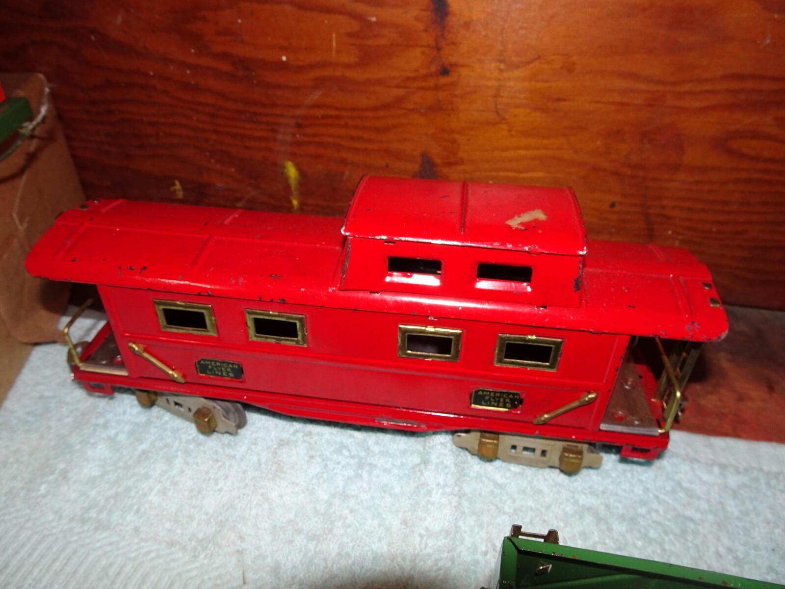 American Flyer Prewar O Gauge Tinplate 629 Torpedo Engine 1134 Tender Set w’ Ac
