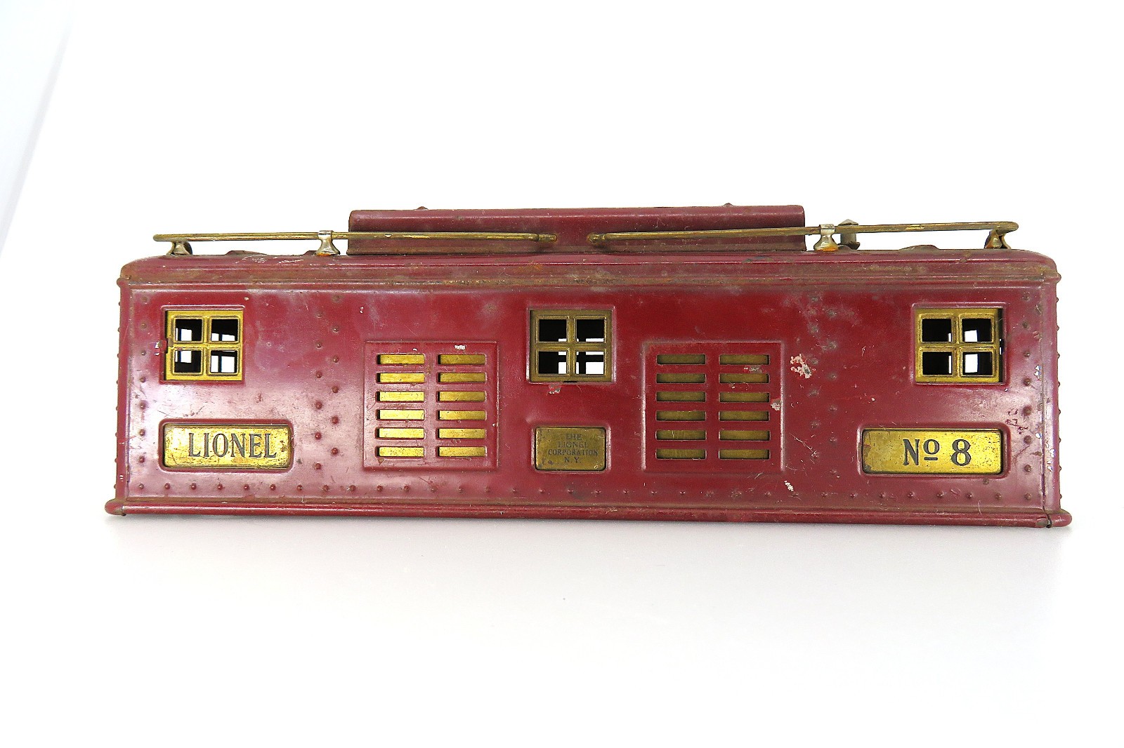 1930 Lionel Standard Gauge Maroon Red #8 Locomotive Shell Body