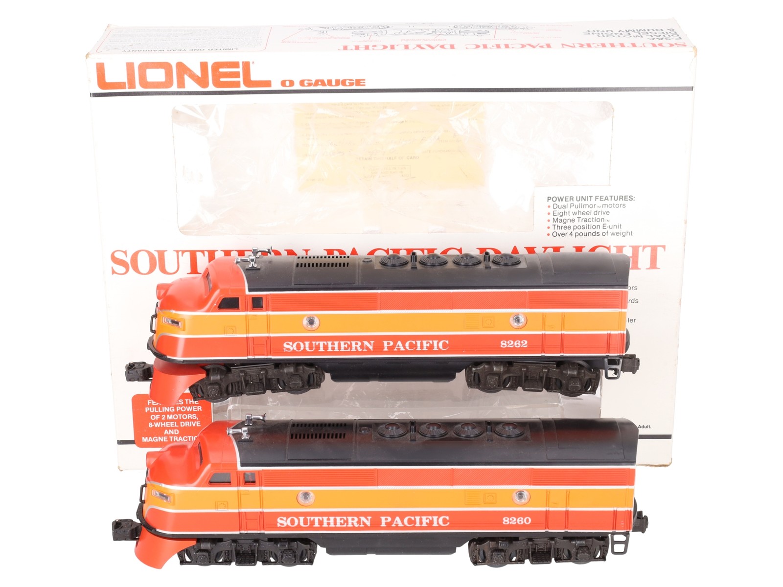 Lionel 6-8260 O Gauge Southern Pacific F3 AA Diesel Locomotive Set #8260/8262 EX