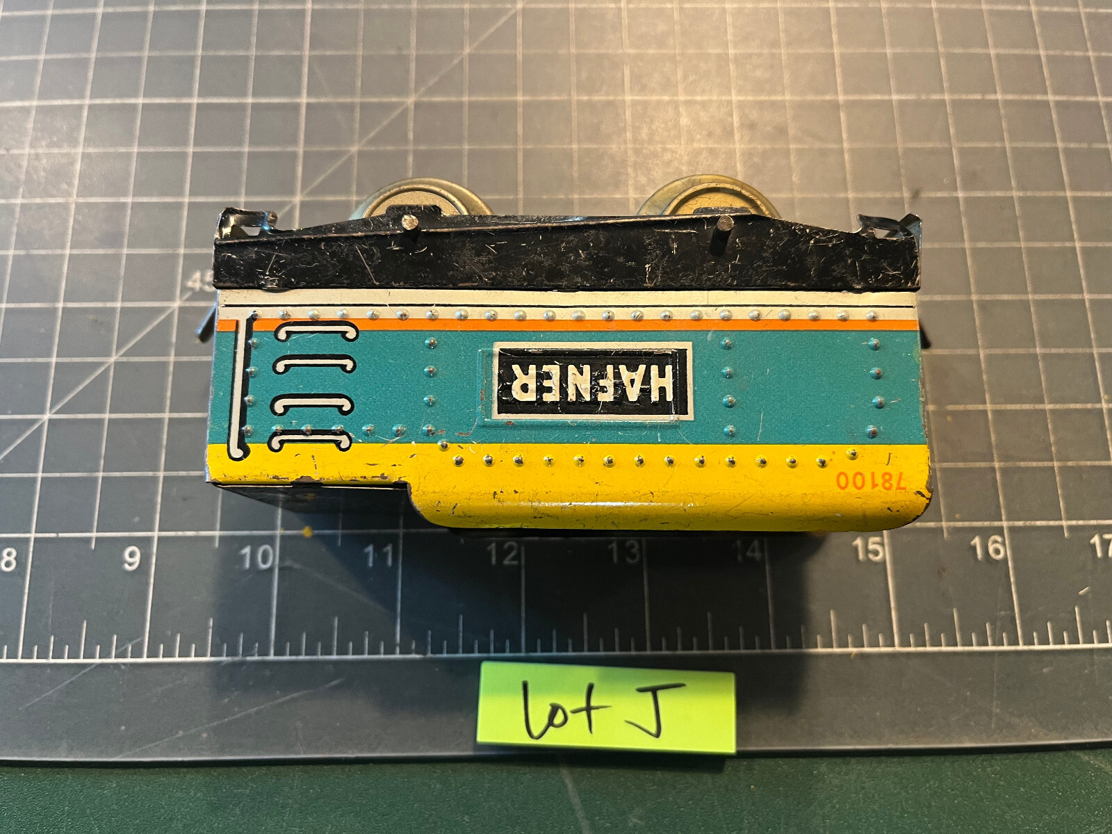 Train Hafner Wyandotte Overland Flyer 78100 TENDER YELLOW TEAL ORANGE Metal LotJ