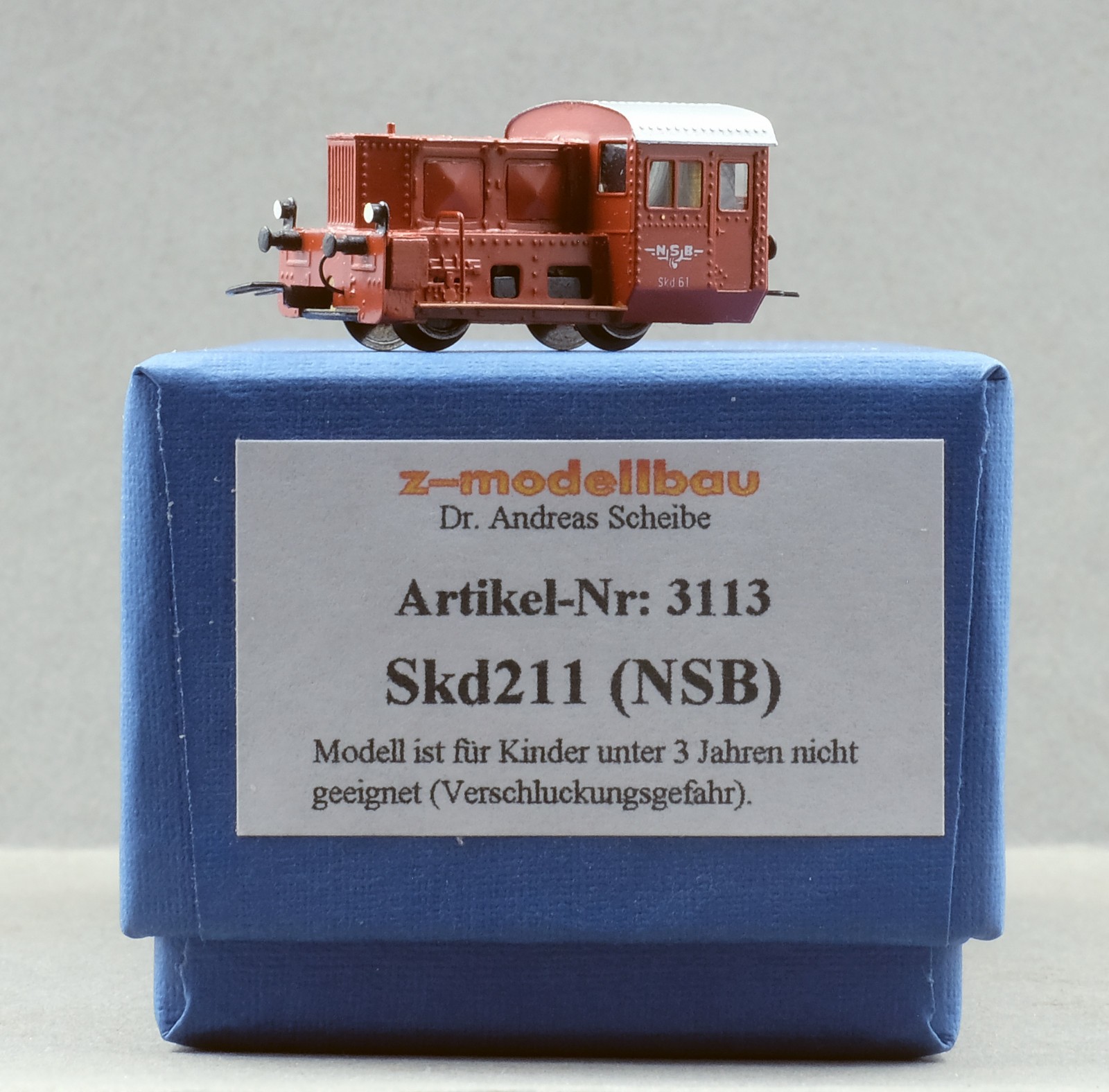 Z Modellbau 3113 Norwegian State Railways (NSB) class Skd211 Diesel Shunting Loc