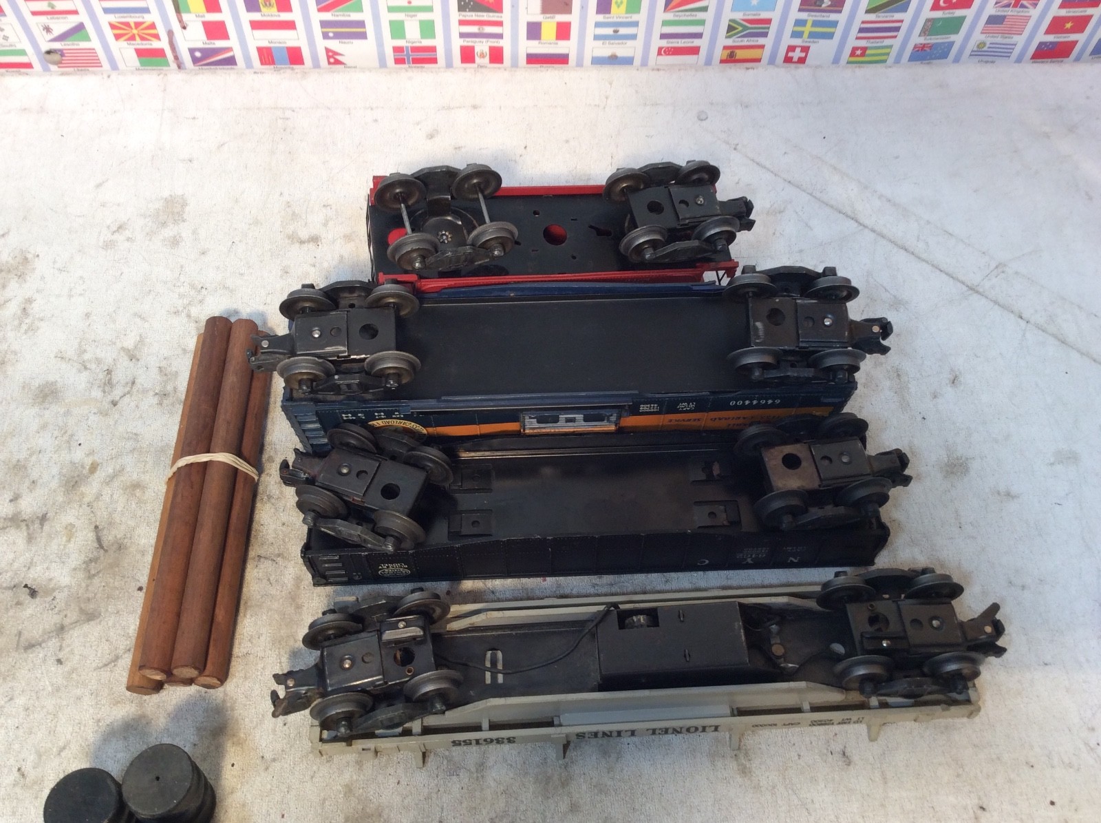 Lionel 1555WS Postwar – Set 2018 Steam Engine Freight Cars O Gauge / 027