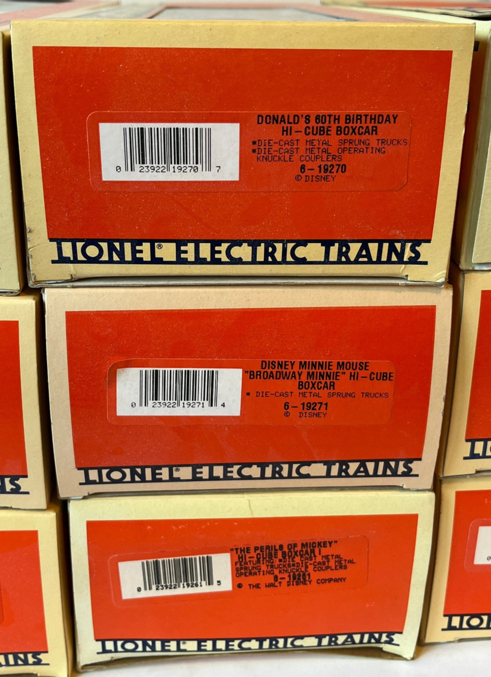 Lionel Disney 1992-1995 Mickey Mouse Express 11-Piece Train Set – New Never Run