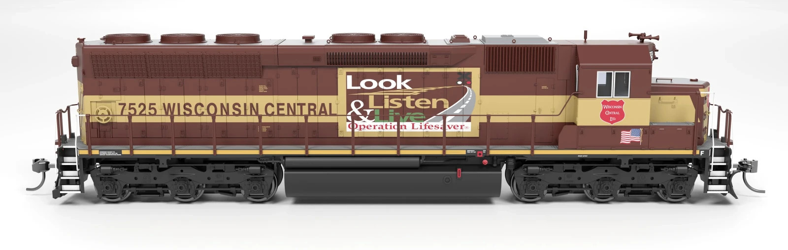Broadway Limited HO 9822 Wisconsin Central Operation Lifesaver EMD SD45 Diesel