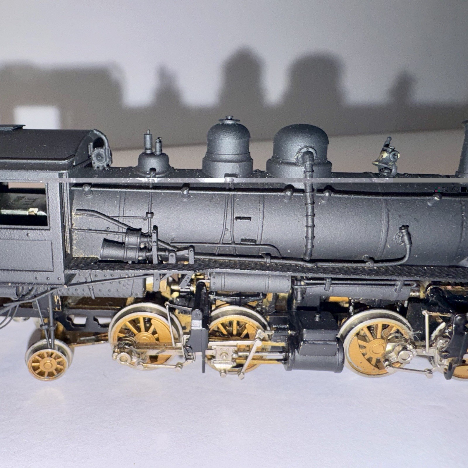 HO BRASS AKANE BALDWIN 2-4-4-2-LOCO & TENDER PAINTED VINTAGE