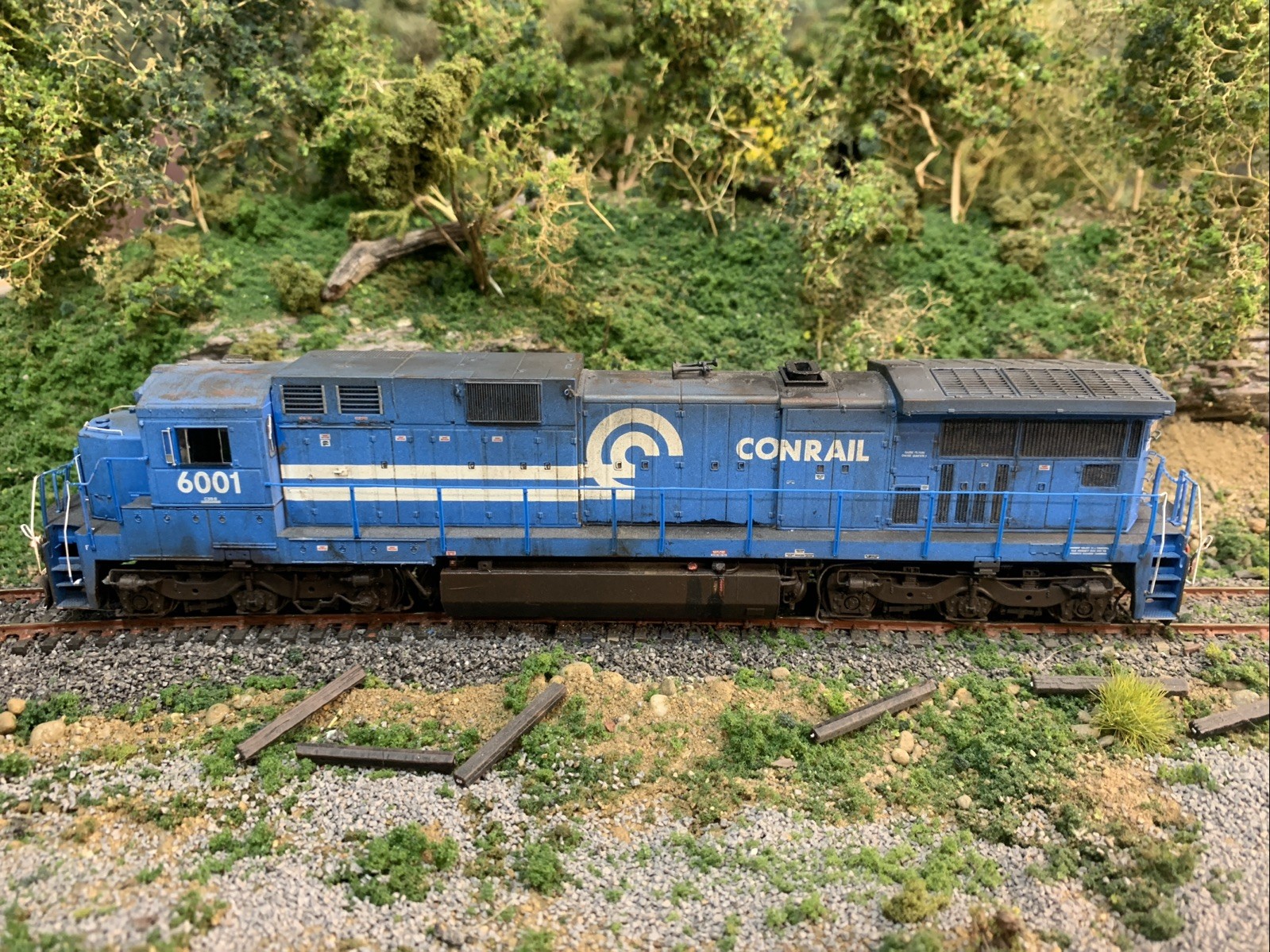 HO ScaleTrains C39-8 Conrail 6001 ESU DCC-sound Weathered CR NS CSX