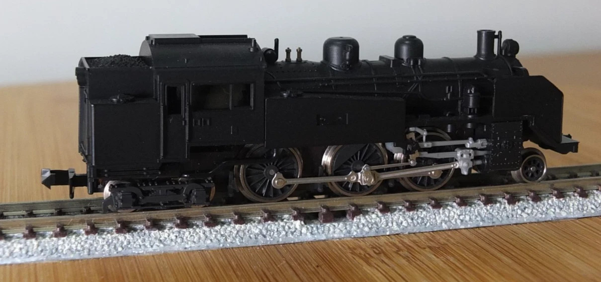 Kato 2002 N Gauge JNR C11 steam locomotive in black livery