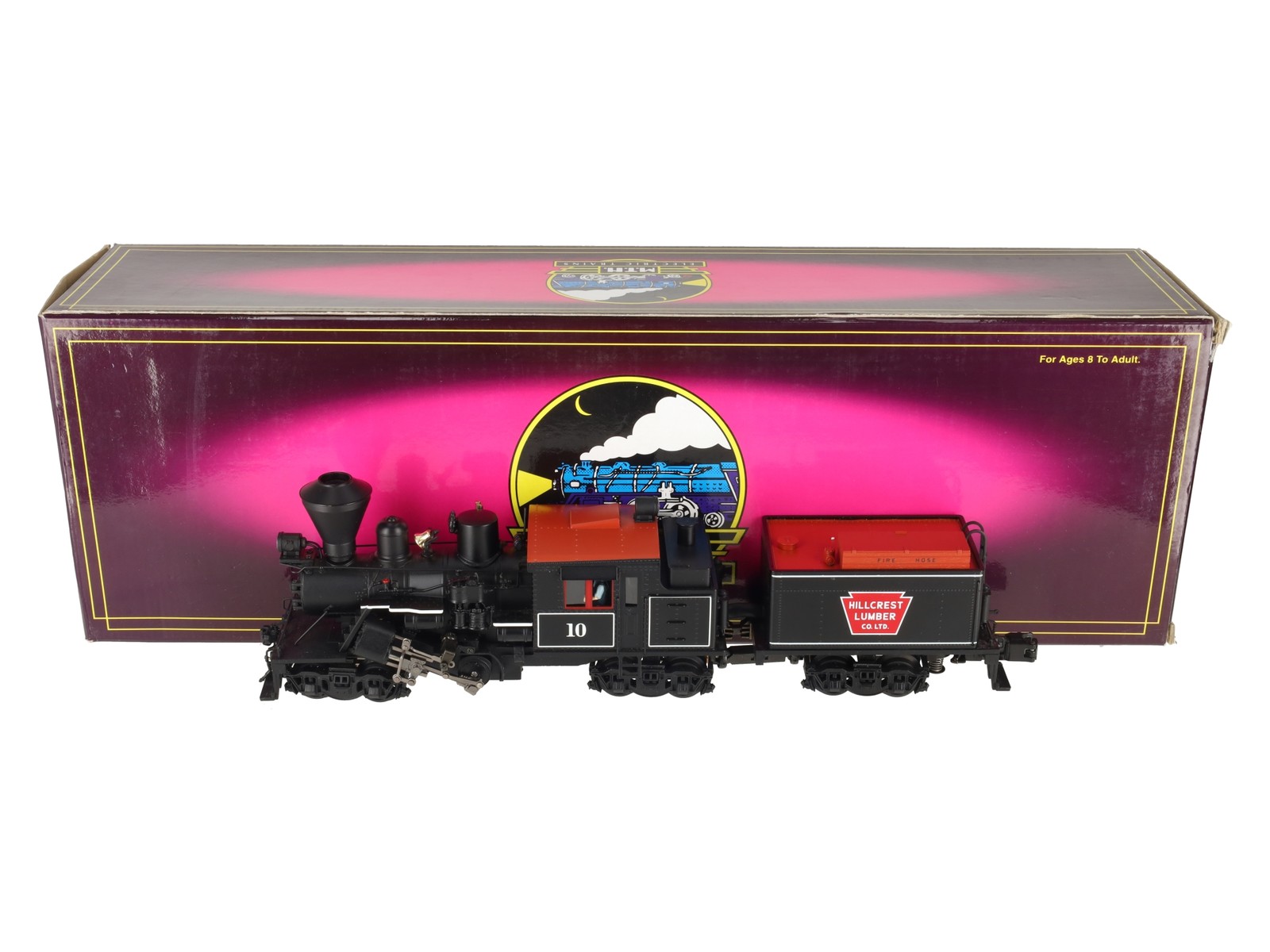 MTH 20-3039-1 O Gauge Hill Crest Lumber Co. Climax Logging Locomotive #10 w/PS2