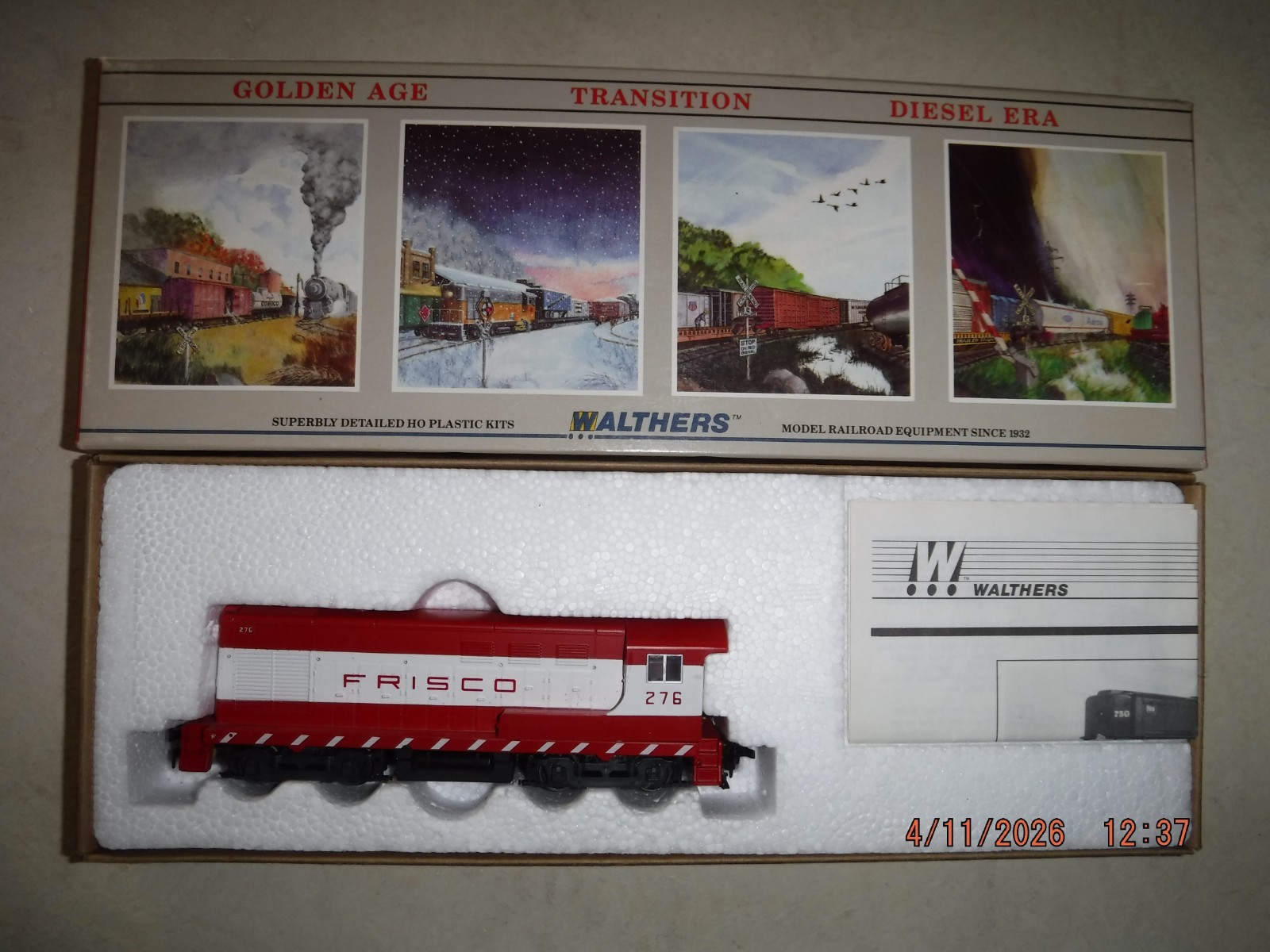 WALTHERS FAIRBANKS-MORSE HO FRISCO (SLSF) H10-44 DIESEL LOCOMOTIVE #276 NOS NEW!