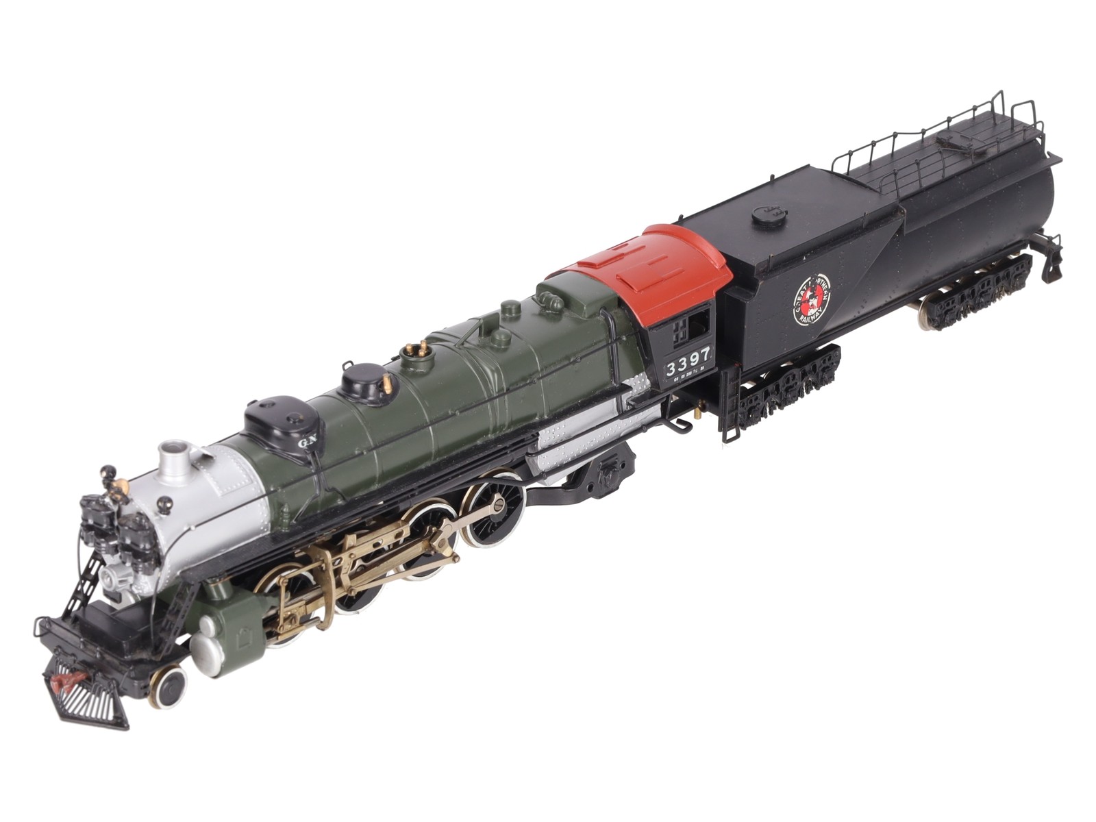 Tenshodo 135 HO BRASS Great Northern 2-8-2 Steam Loco & Tender -Painted w/DCC