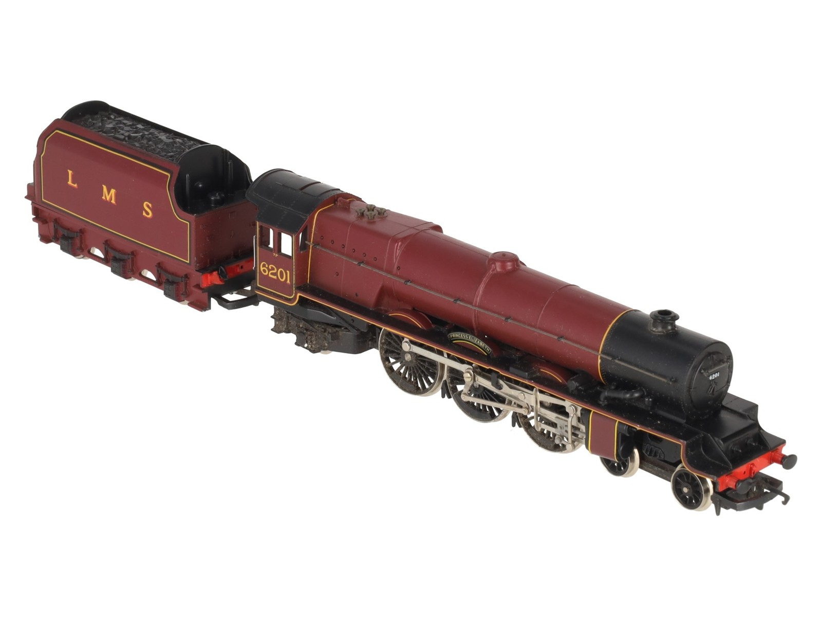 Hornby R832 OO LMS Princess Elizabeth Steam Locomotive & Tender #6201 – DC EX