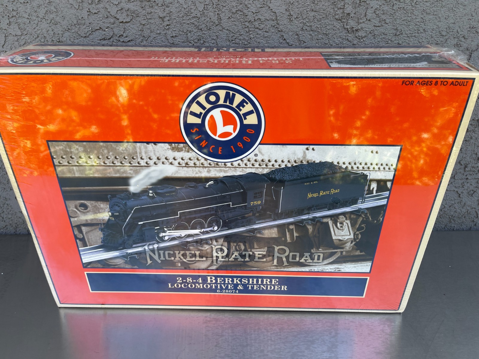 Lionel 6-28074 2-8-4 Berkshire Locomotive Train Nickel Plate Road Sealed O Gauge