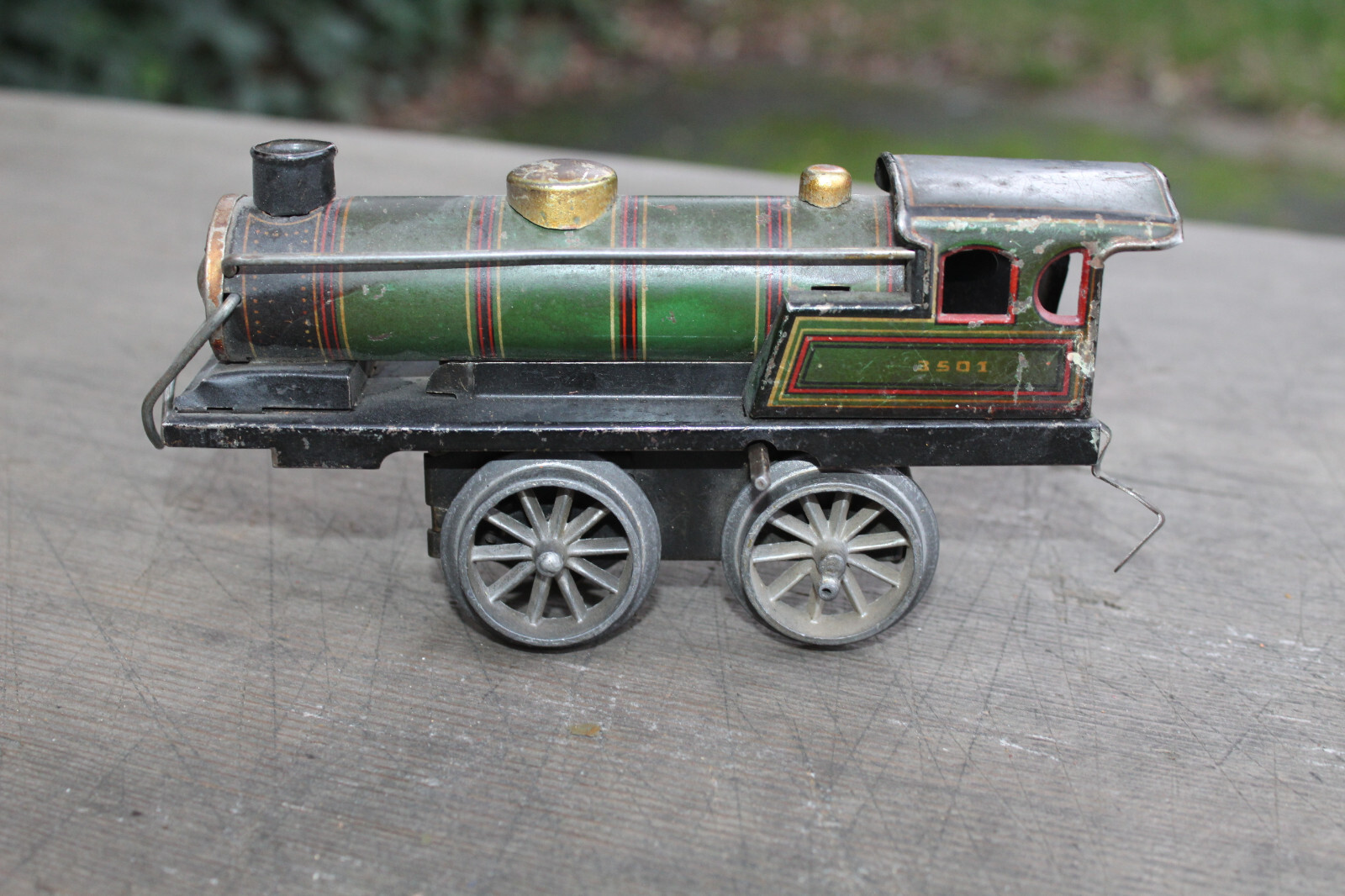 JDN Distler Prewar O Gauge Windup Clockwork #3501 Steam Engine WORKS b2