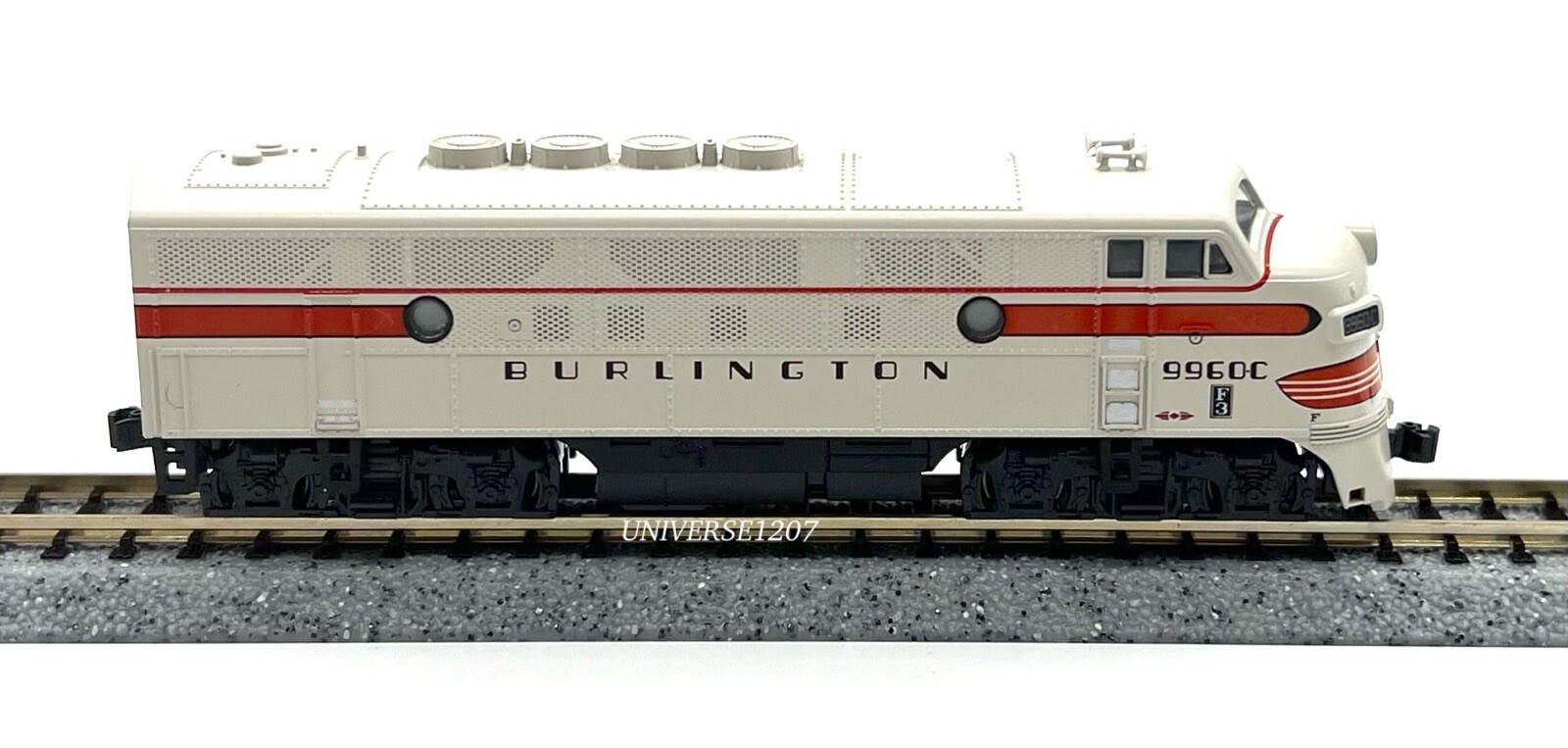 N Scale Kato 176-1314 F3A Chicago Burlington & Quincy #9960C CB&Q Diesel Engine