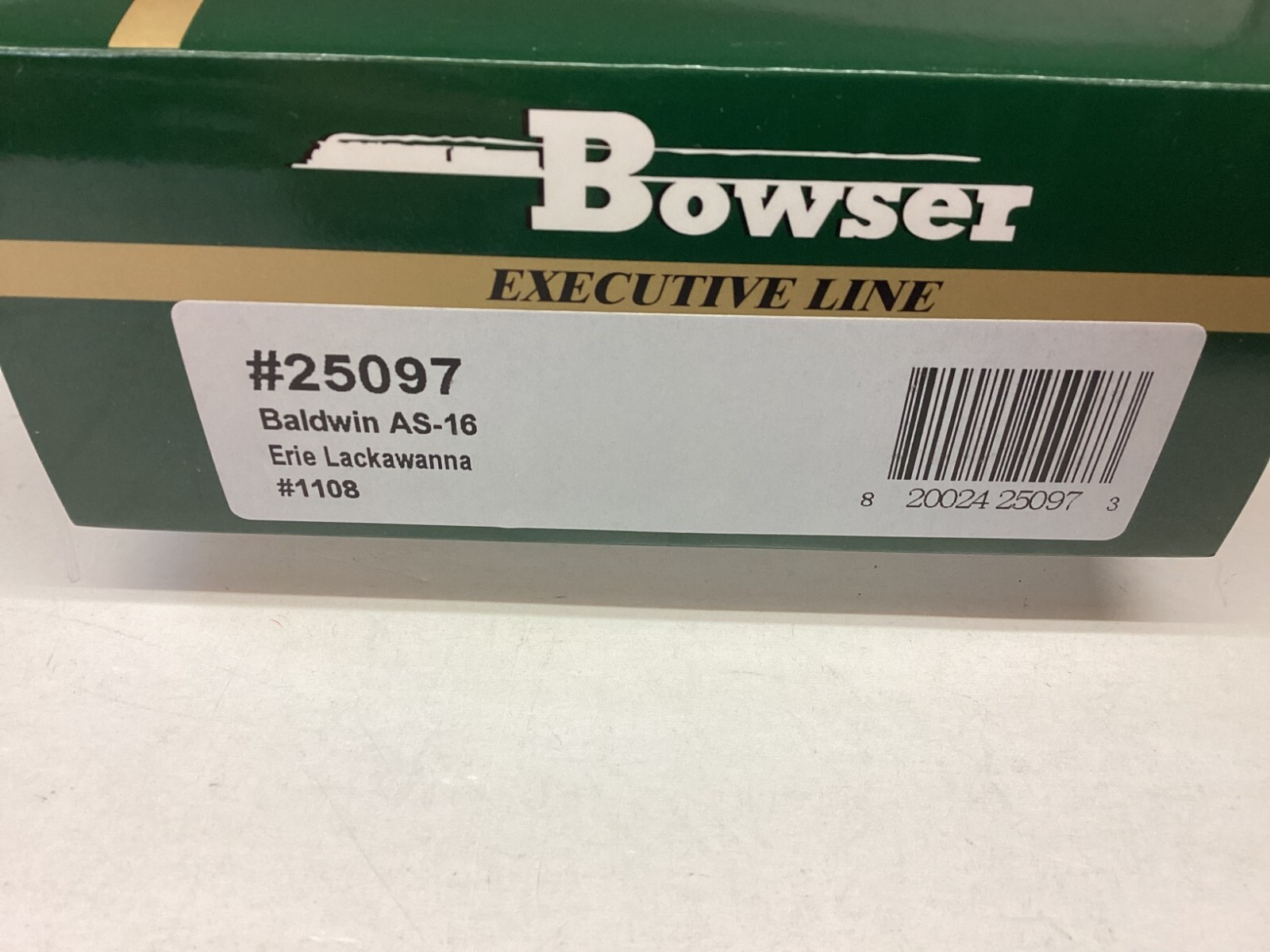 Bowser #25097 HO scale “EL” Baldwin AS-16 ANALOG/DCC ready Rd.#1108