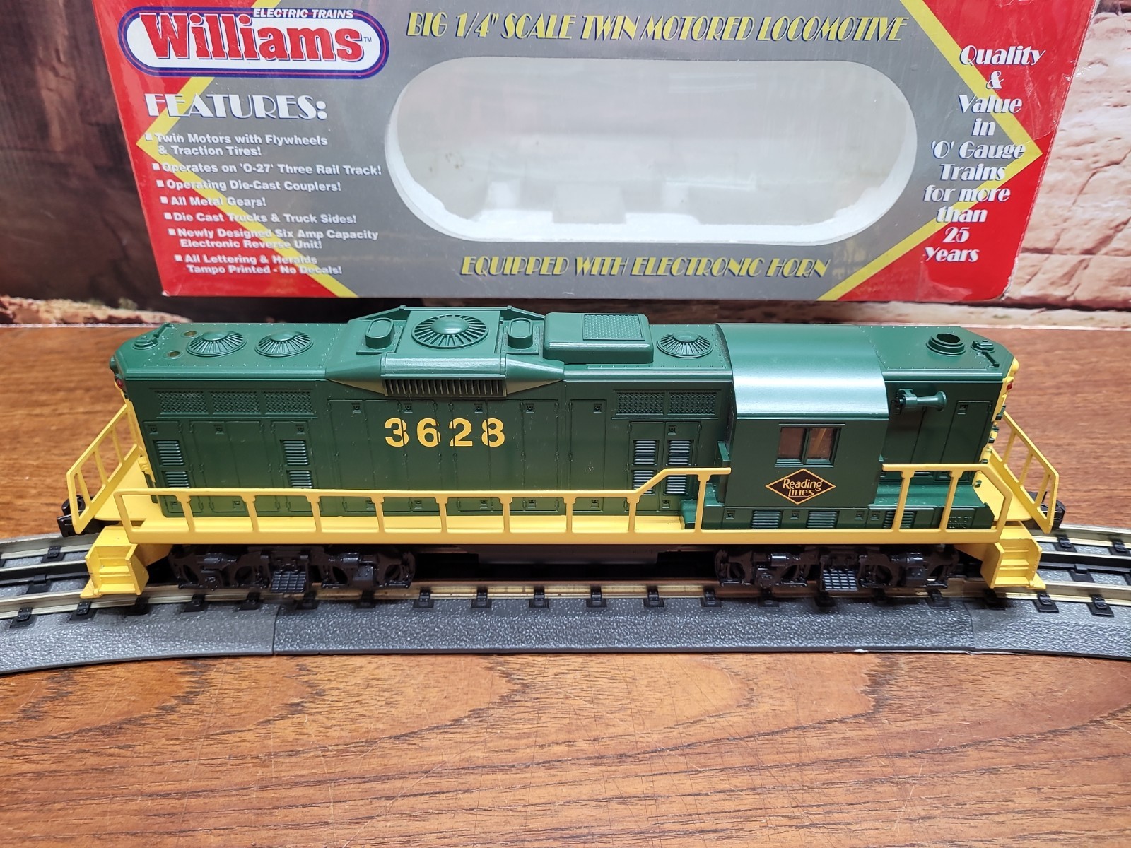 Williams O Gauge GP-9 Reading Power A With Horn Cab # 3628