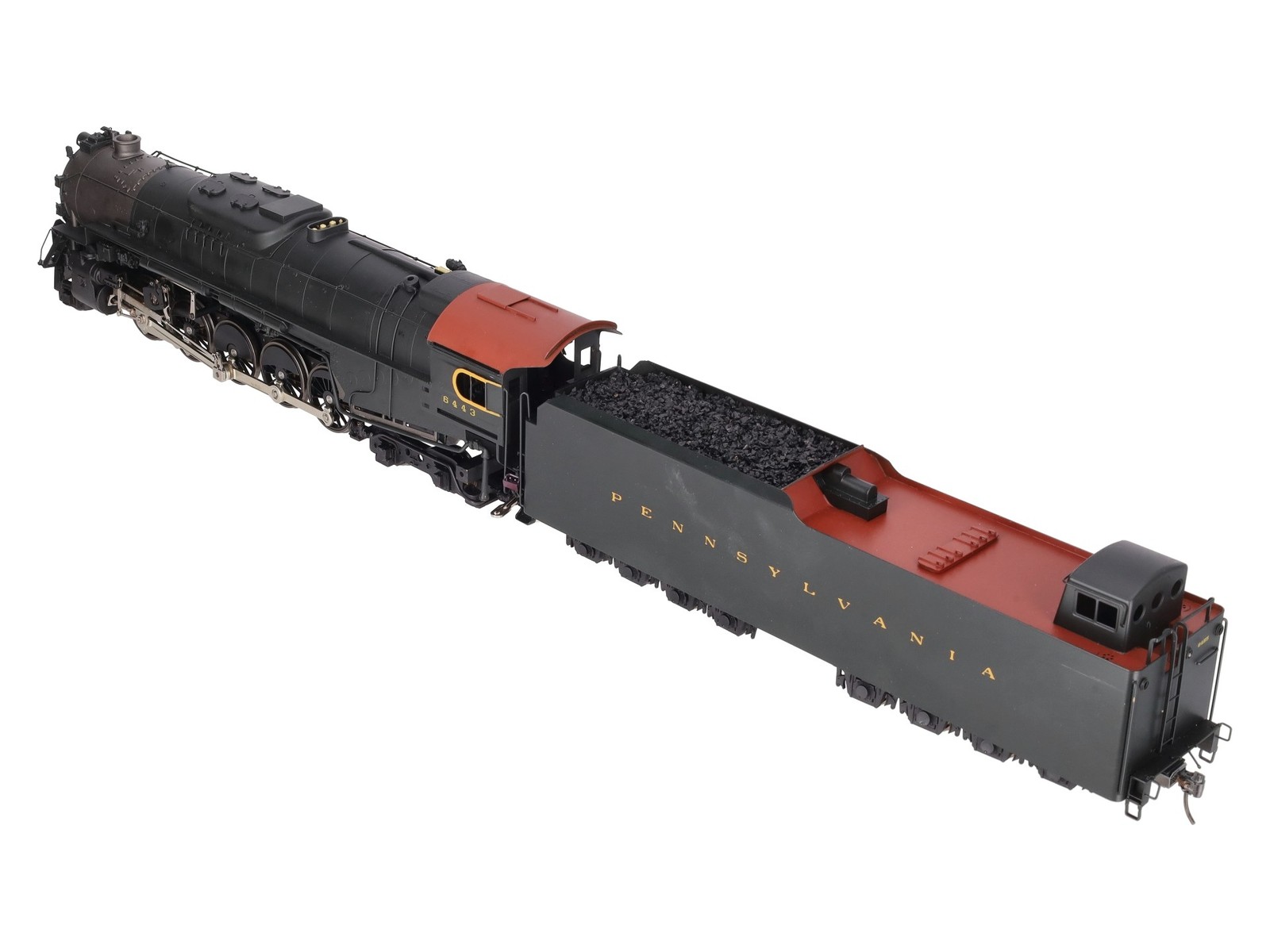 Sunset Models O Brass PRR J1a 2-10-4 Steam Locomotive & Tender #6443 (2-Rail) EX