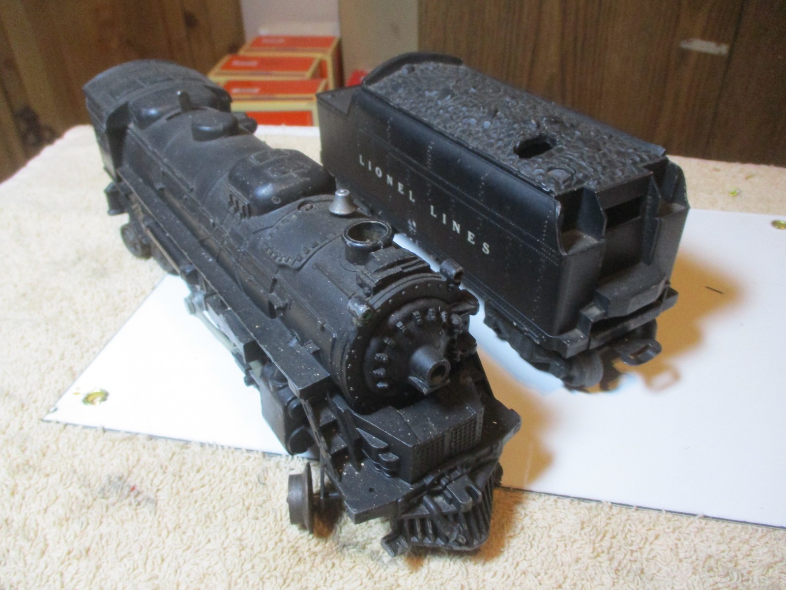 Post War Lionel Lines 2018 O Gauge 2-6-4 Steam Locomotive w/6466W Tender Tested