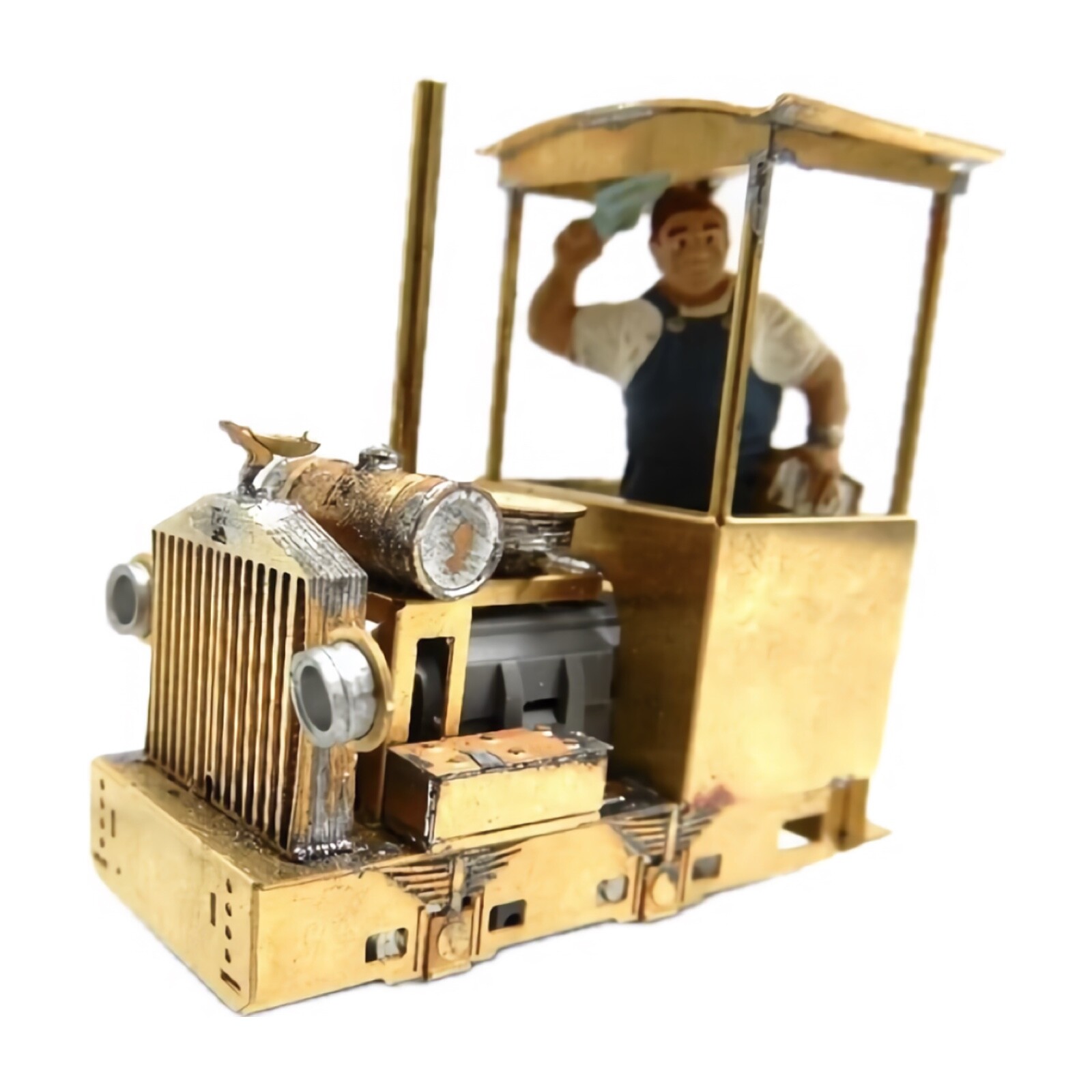 0n18 Scale Rolls Royce/Flying Lady Emblem Gasoline Locomotive Kit On18 Gauge P.H
