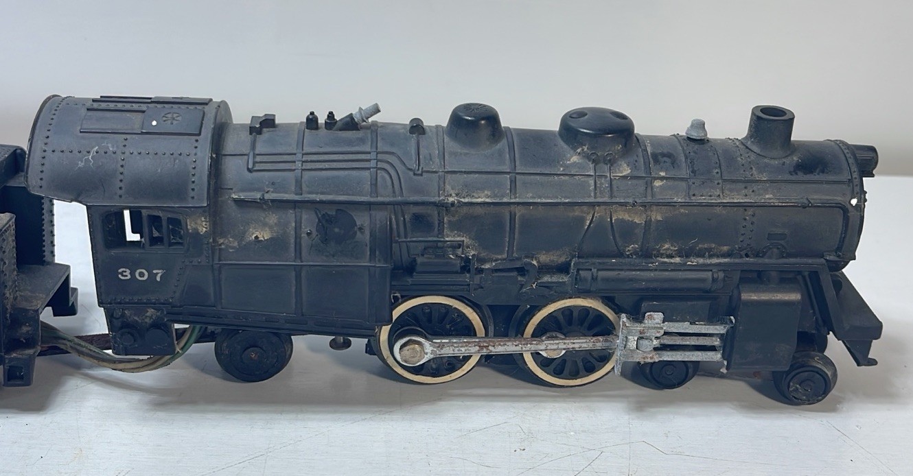 American Flyer 302 AC 4-4-2 Steam Locomotive W/ Reading Lines Tender Read Desc