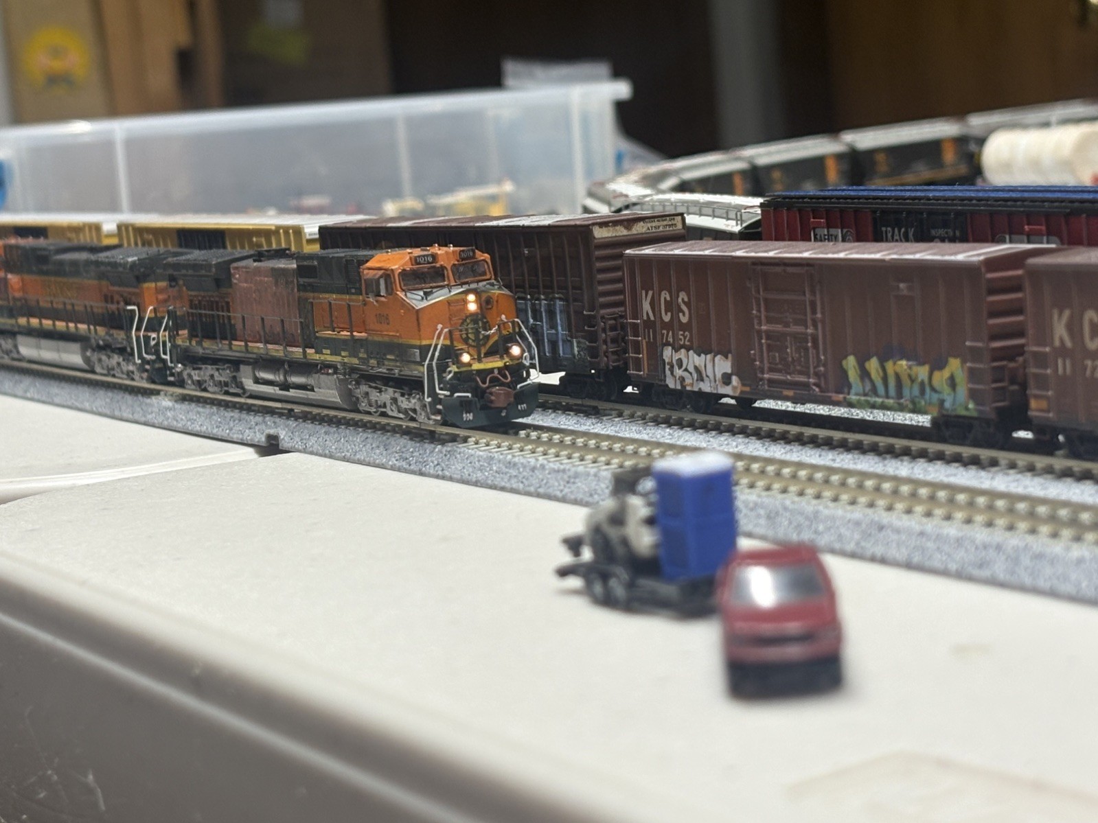 Custom Weathered Rivet Counter SXT38681 N Scale DCC w/ Sound C44-9W BNSF 1016