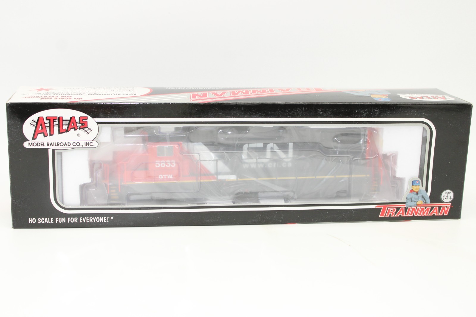 Atlas HO GTW CN Canadian National GP38-2 Diesel Locomotive #5833 NOS DCC Ready