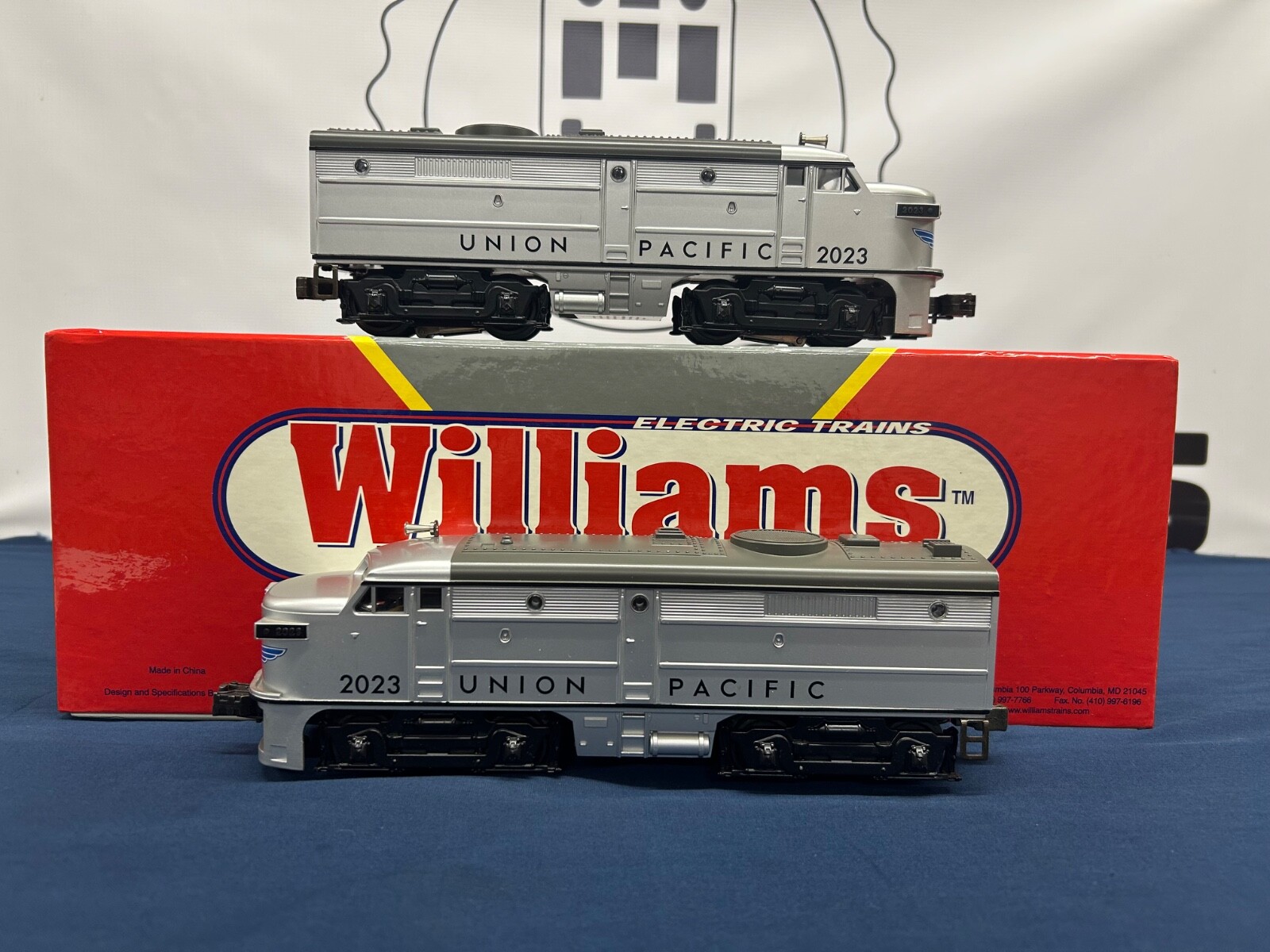 Williams Union Pacific (Silver) #2023 Alco AA Diesel Engine Set w/ True Blast 2