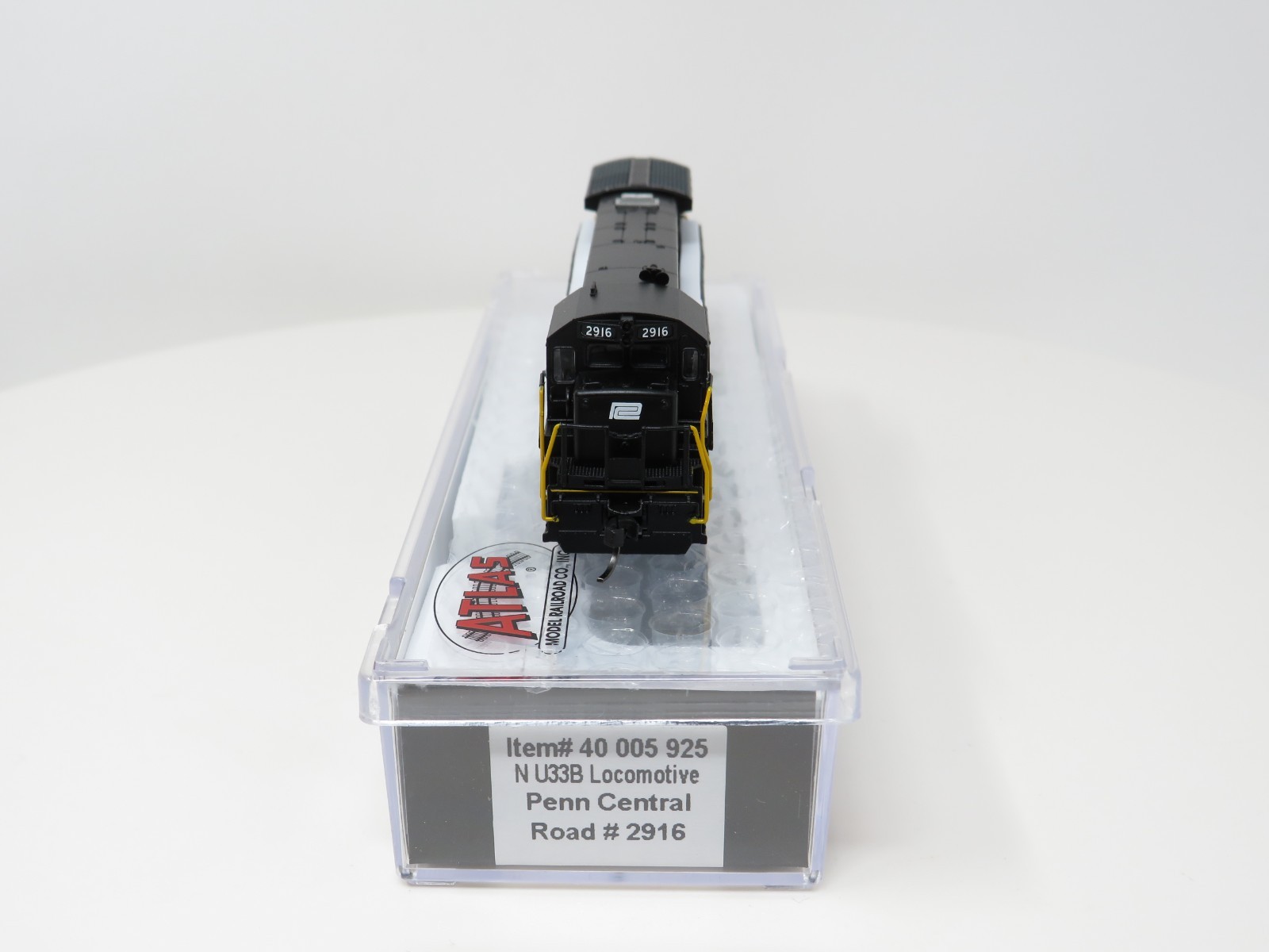 Atlas N 40005925 DCC Sound Penn Central GE U33B Diesel Locomotive ESU LokSound