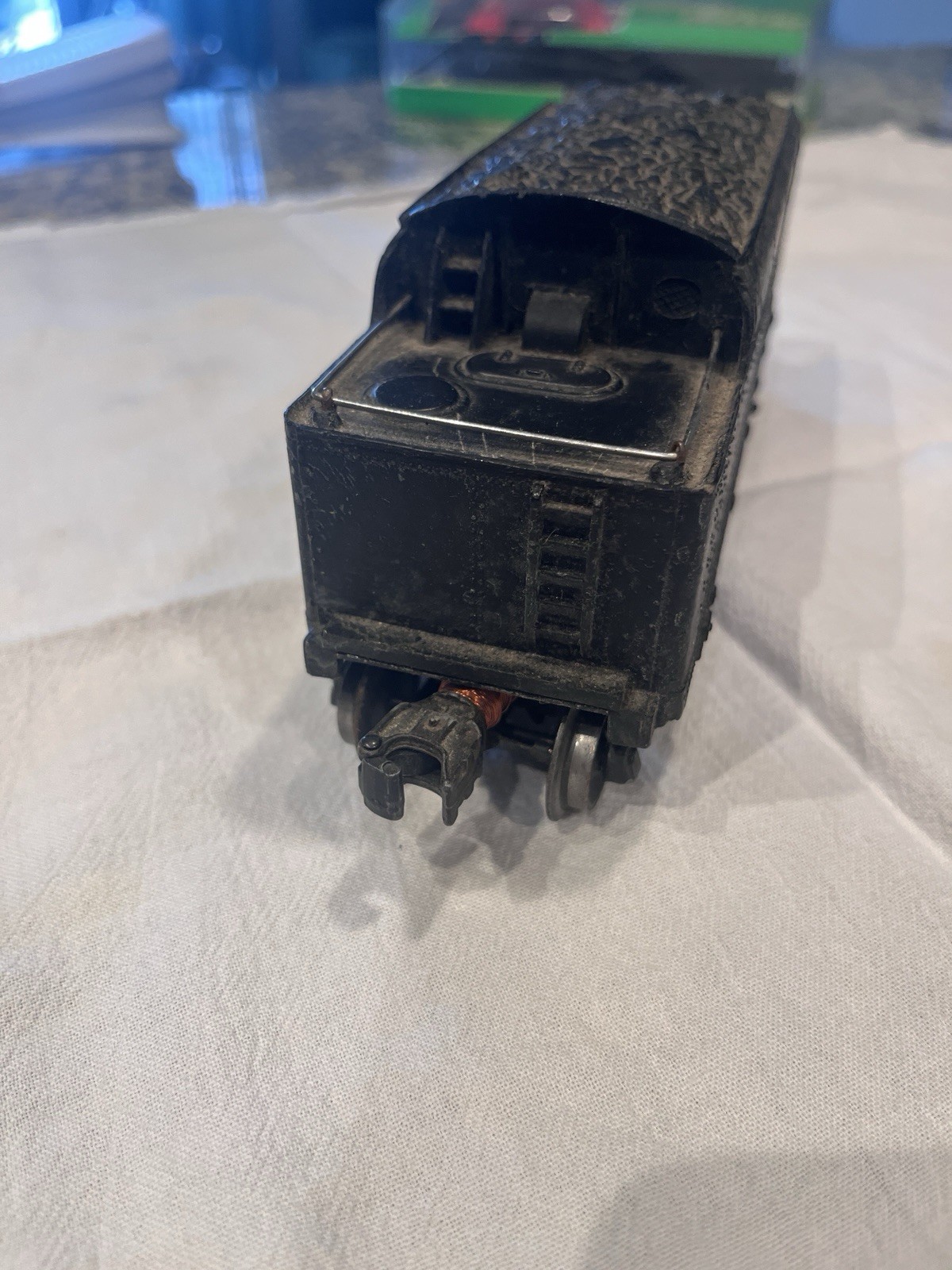 Lionel O Gauge torpedo steam locomotive gunmetal pre war version w coal tender